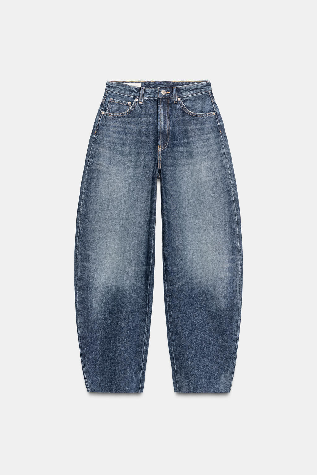 TRF HIGH-WAIST BARREL JEANS - Zara фото 11