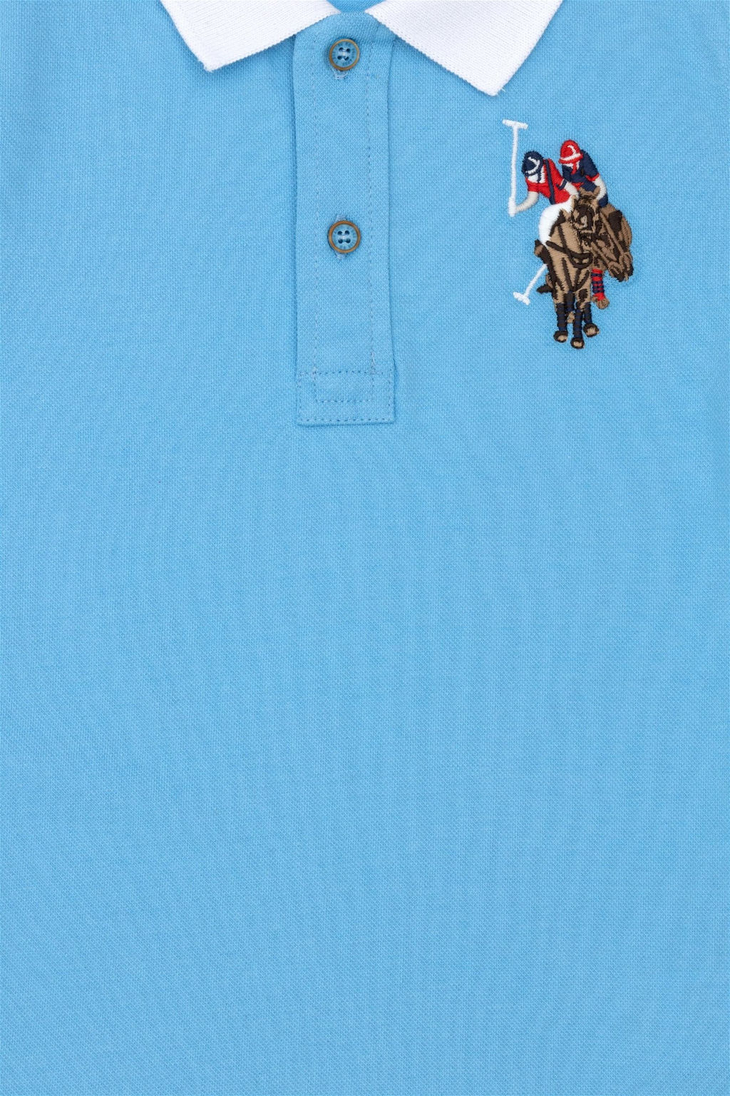 U. S. Polo Assn Базовая футболка-поло бирюзового цвета для мальчиков - U.s. polo assn фото 7