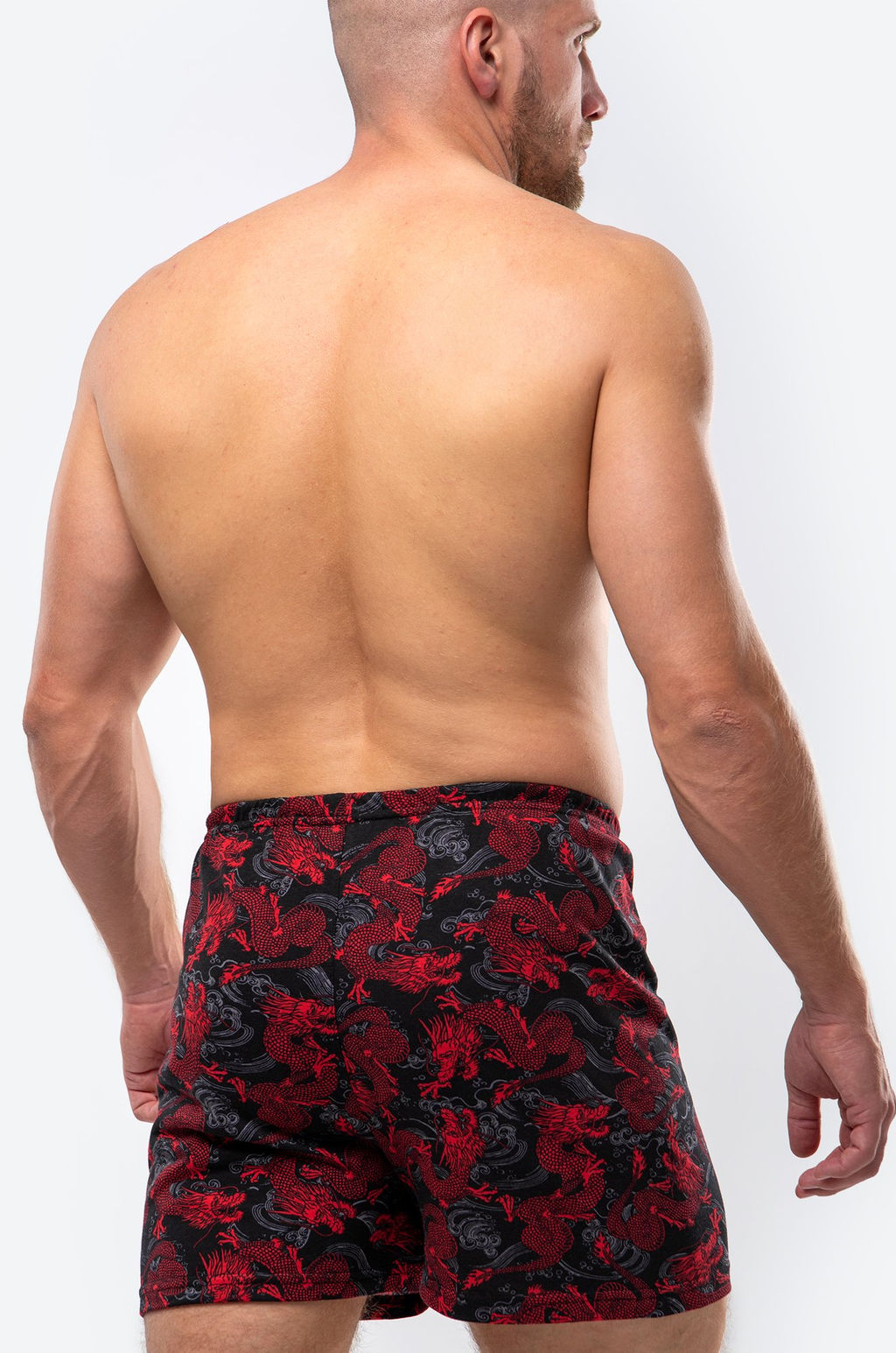 Мужские трусы с принтом дракон Happy Fox  фото 4