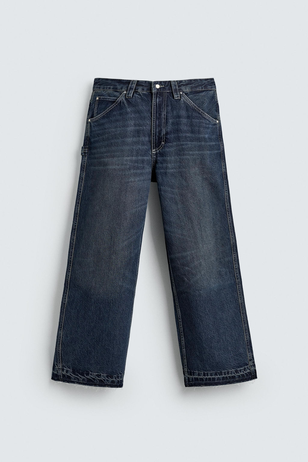 RELAXED FIT JEANS WITH FORD PATCH - Zara фото 8