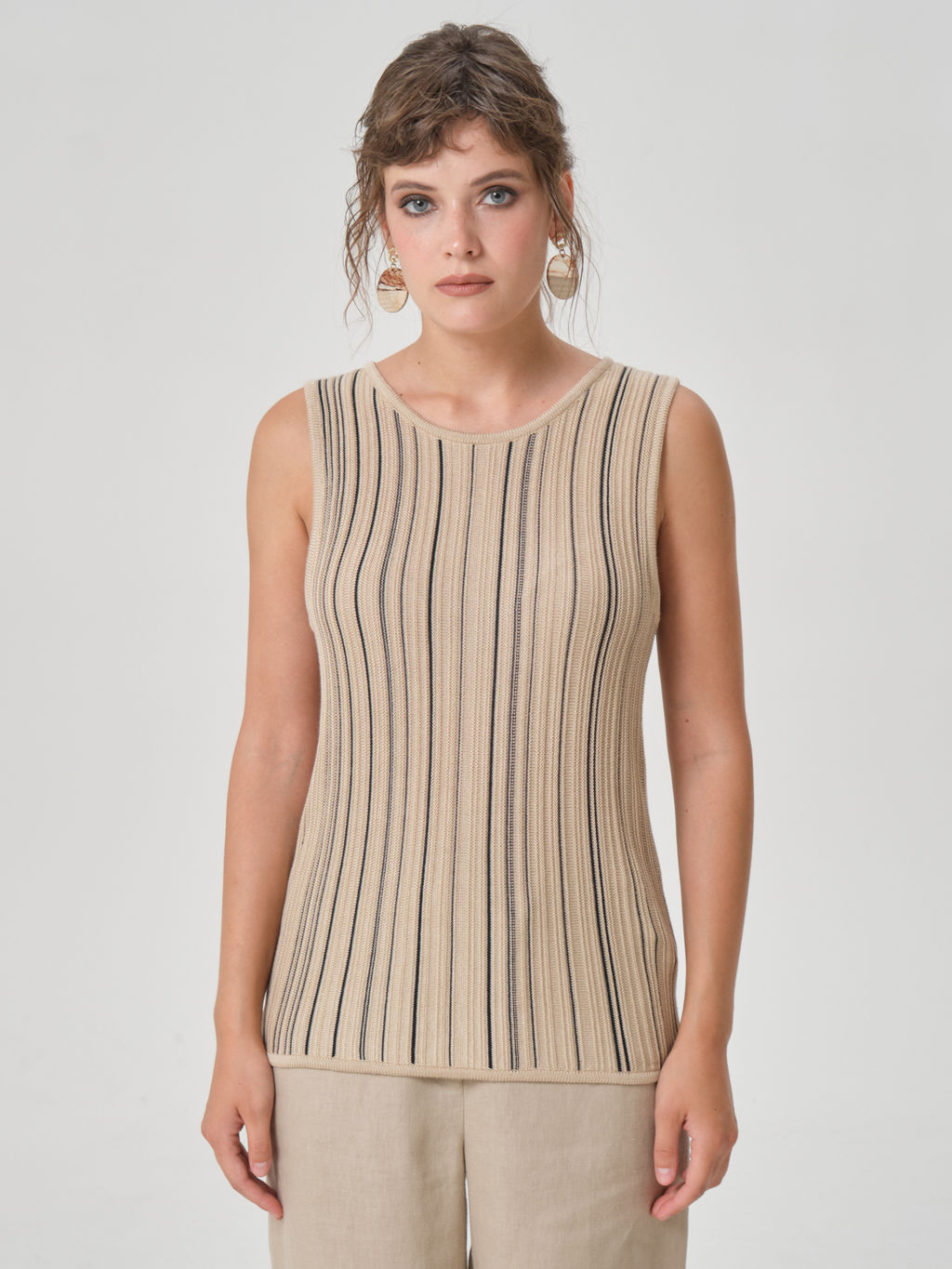 Блузка вязаная без рукавов - Stilla фото 5