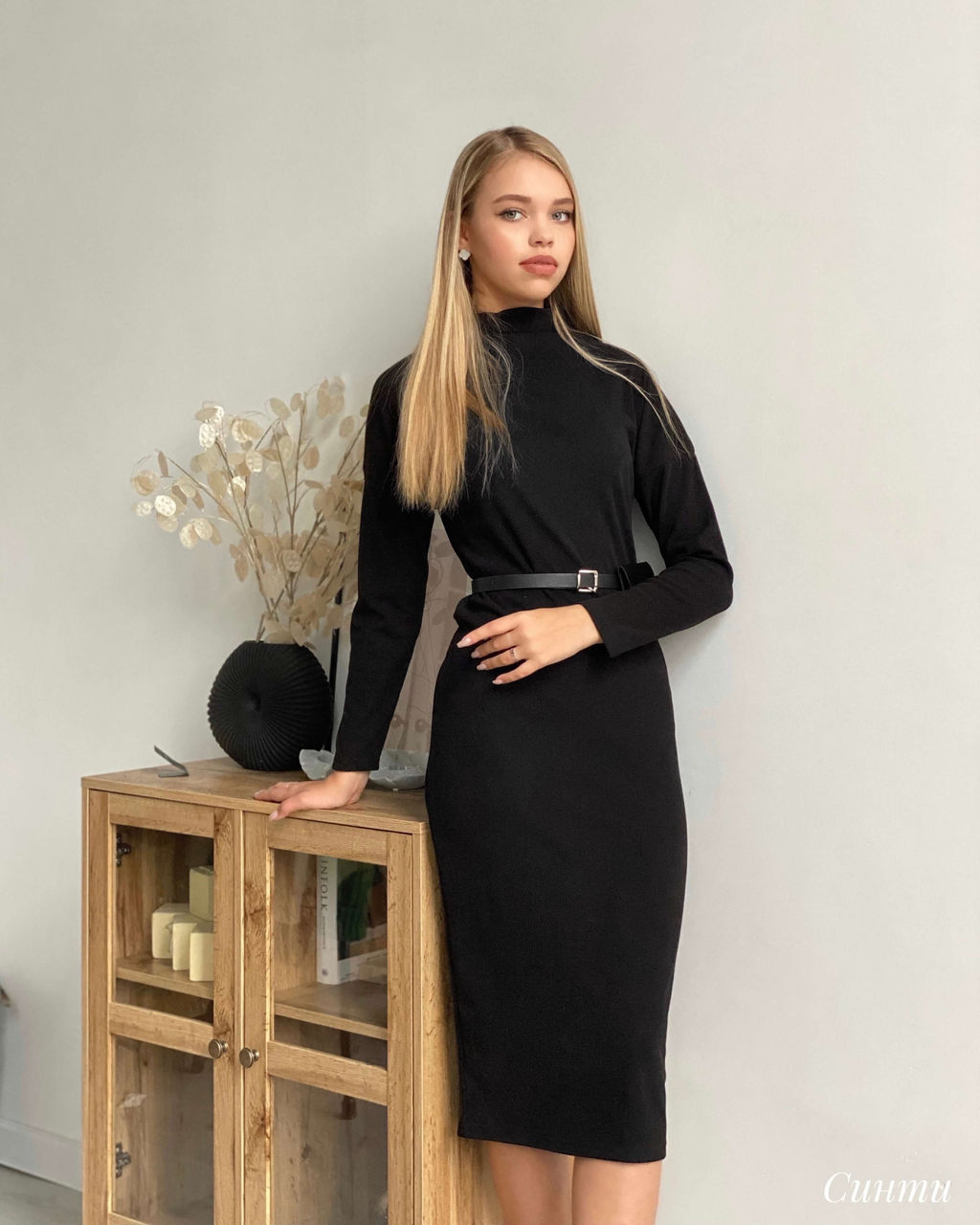 Платье Синти (черный) - Nadi bordo фото 5