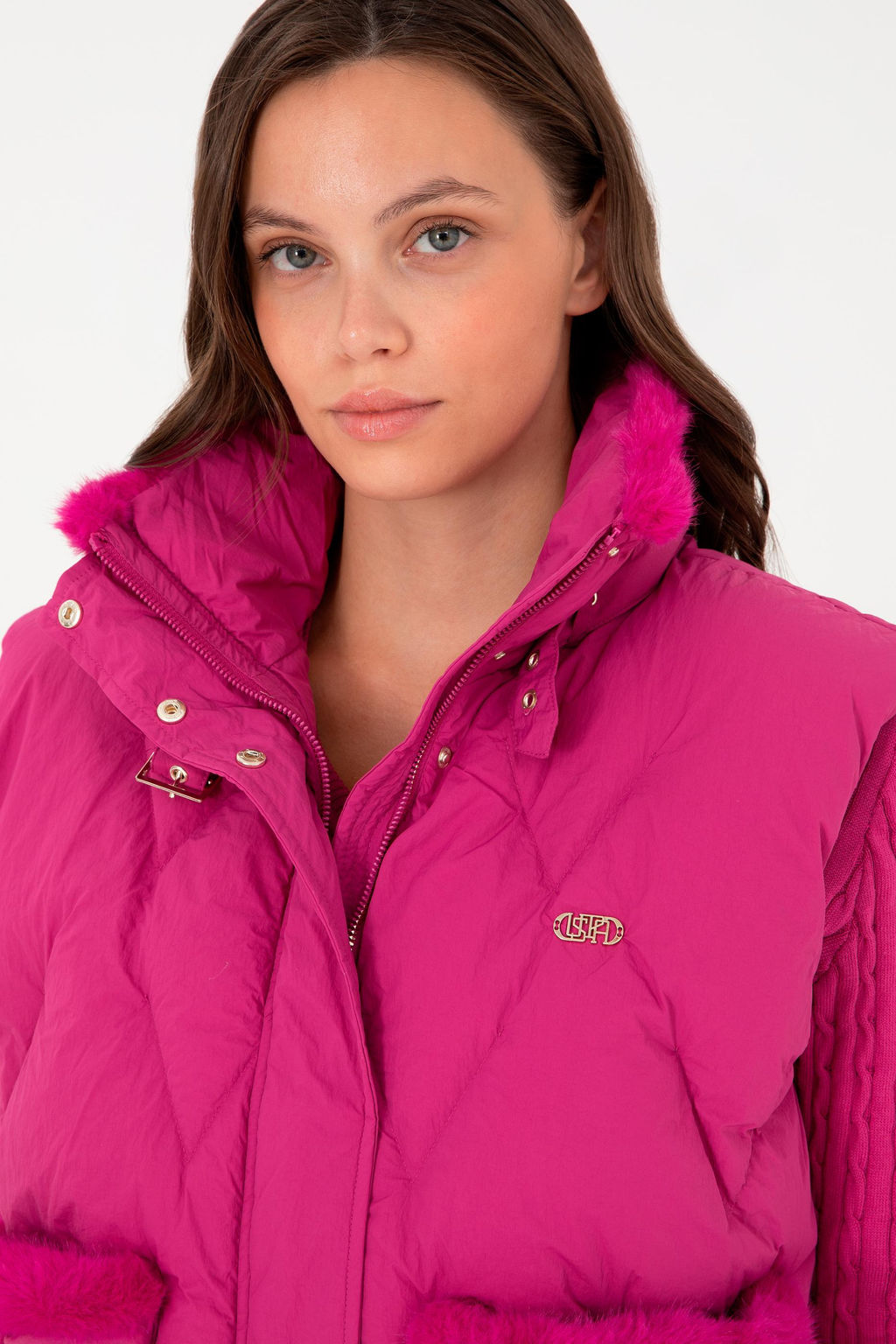 Женский жилет цвета фуксии - U.s. polo assn фото 2