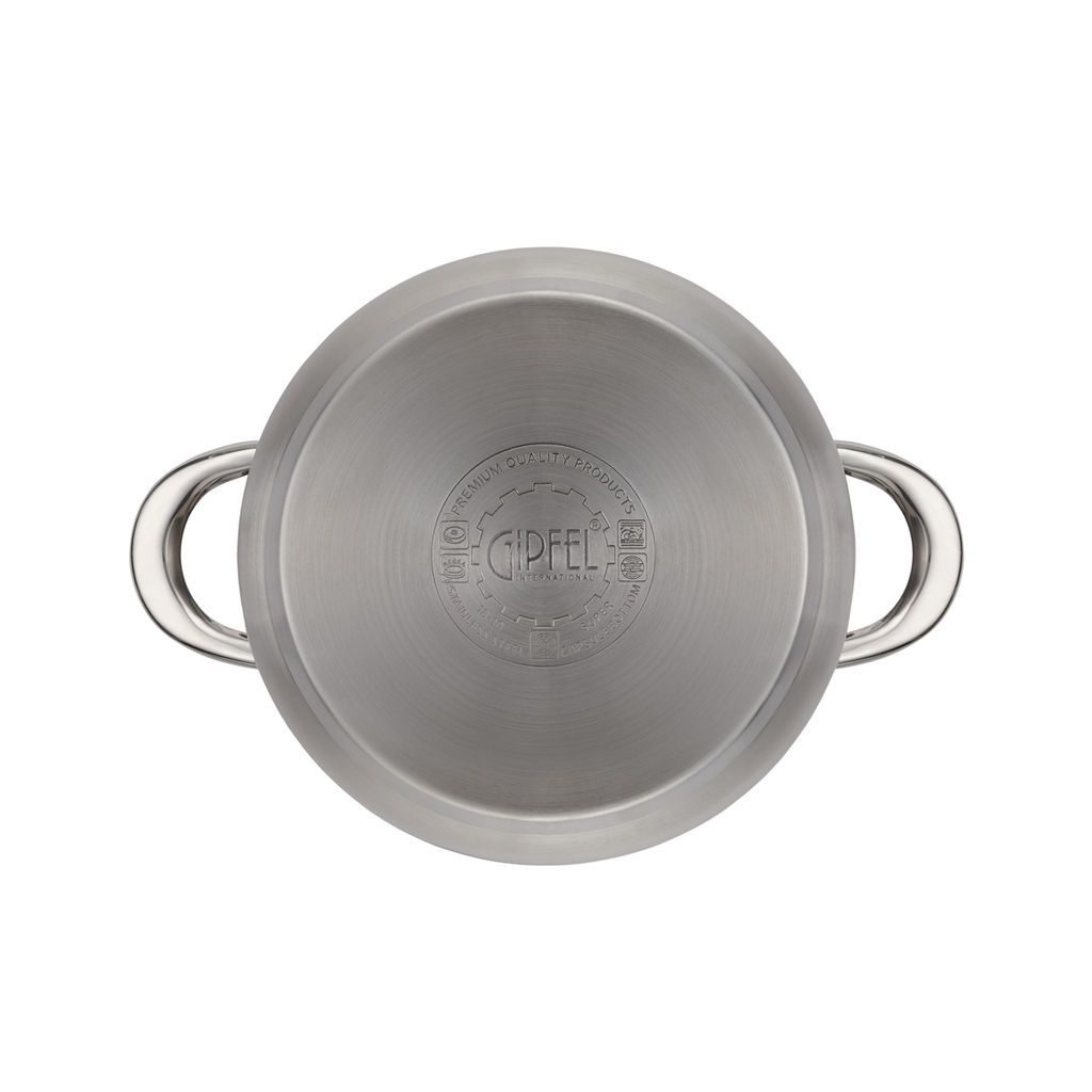 1744 GIPFEL Кастрюля SERENADE 20x9,5см/3,0л со стеклянной крышкой. Материал: нерж. сталь 18/10. Толщина 0,6мм  фото 7