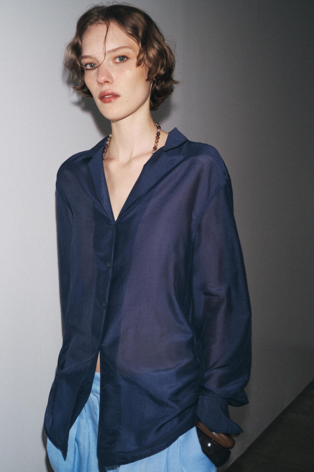 ZW COLLECTION SILK SHIRT - Zara фото 2