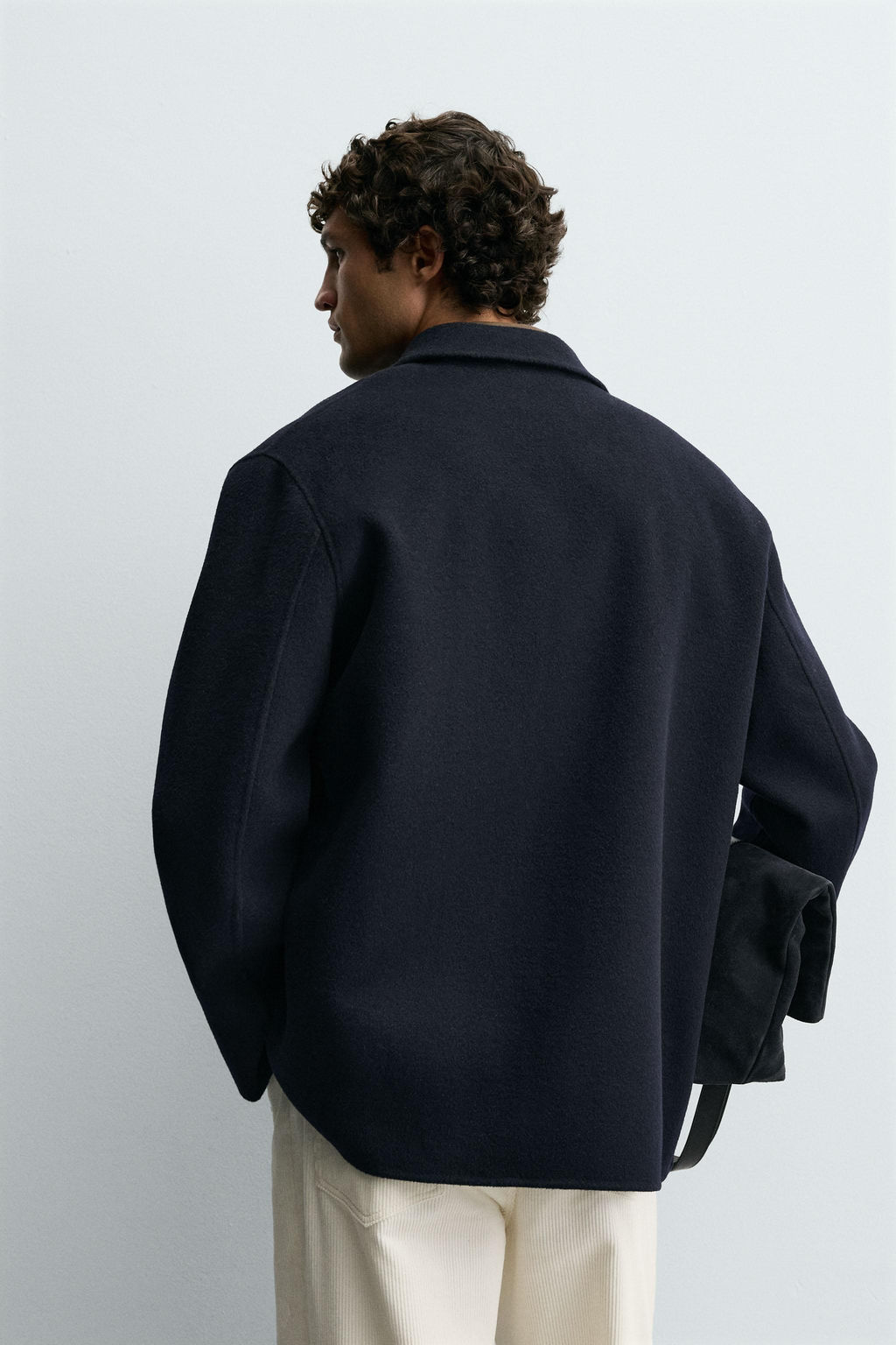 WOOL OVERSHIRT WITH POCKETS - Zara фото 3