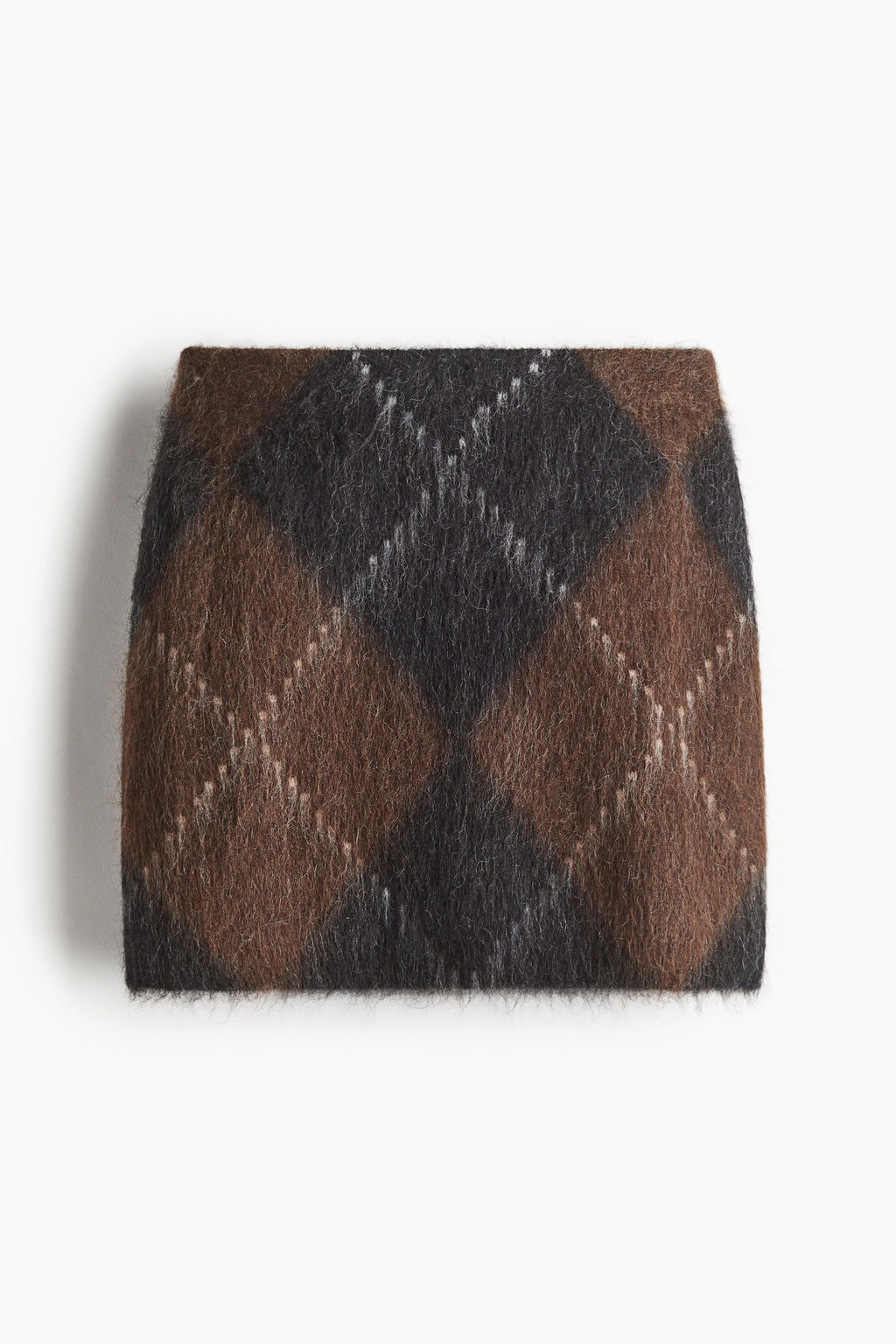Minifalda en mezcla de mohair