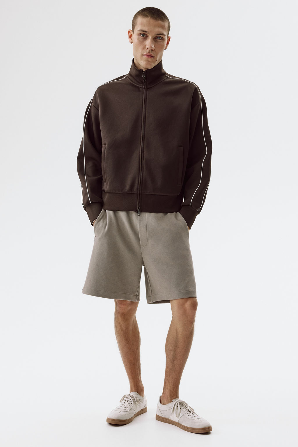 Pantal?n corto interlock Regular Fit - H&m фото 5