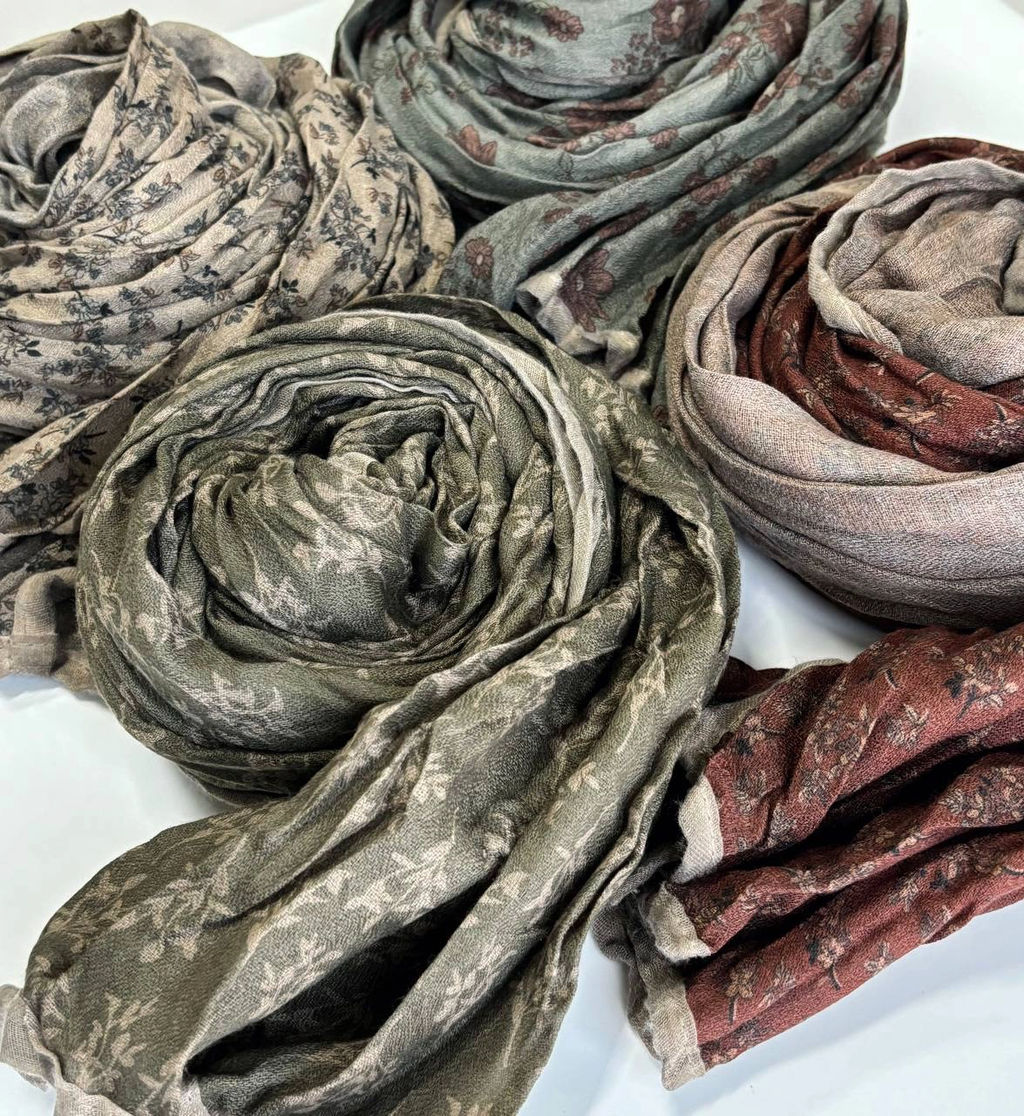 Палантин 200*60см Прованс 33-0003 хаки - Mini maxi фото 23