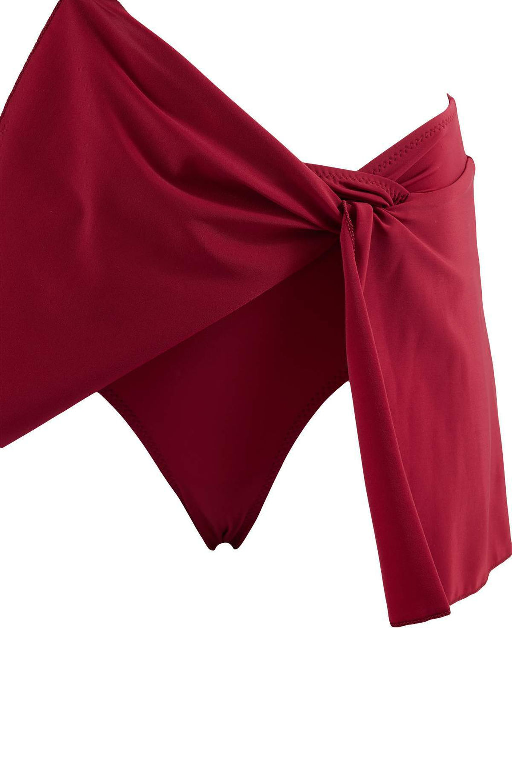 Bordo Normal Bel Y?rtmac Detayl? Etek Bikini Alt? TBESS26BA00002