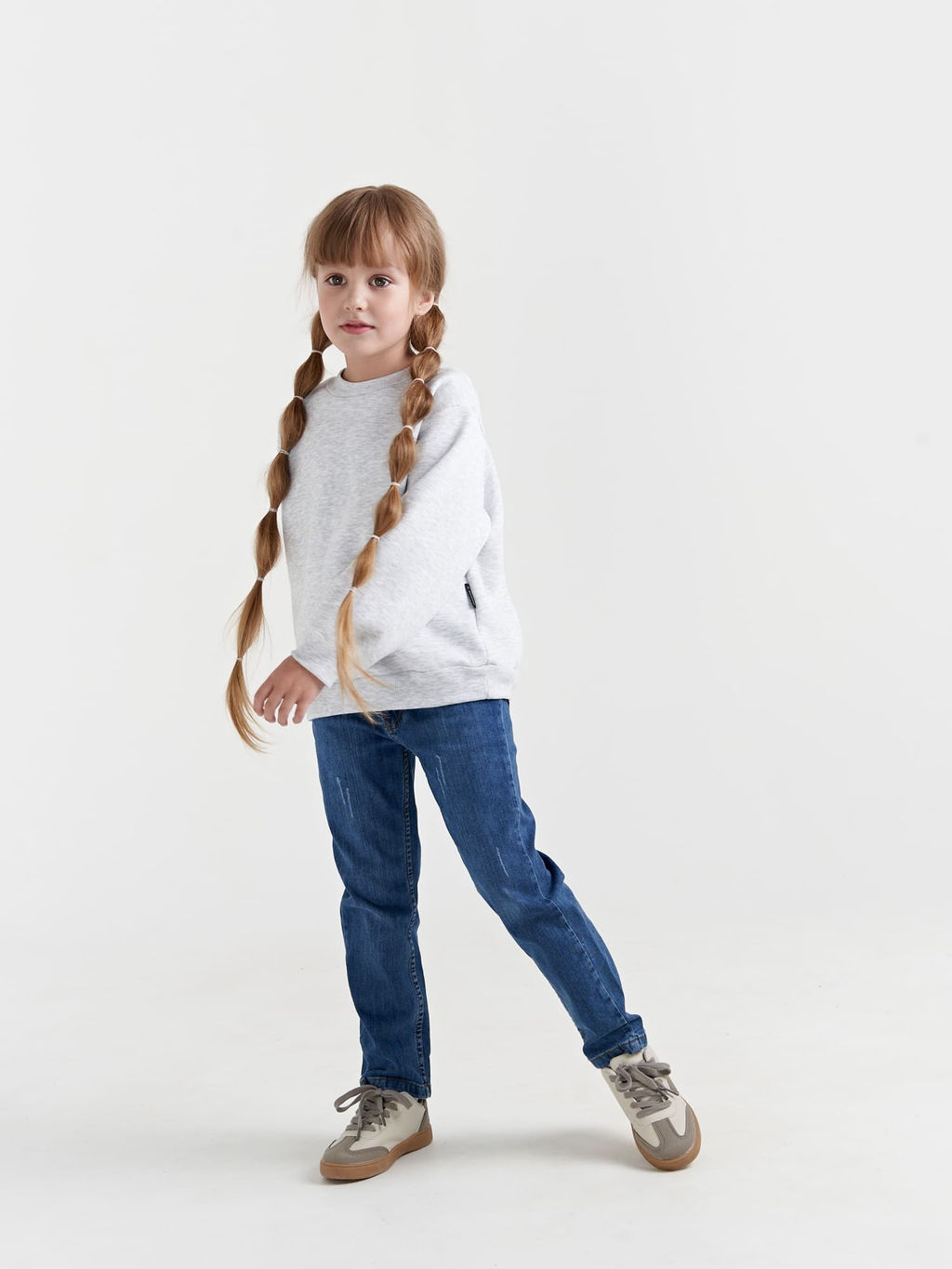 Джинсы прямые Синие - Bungly фото 2