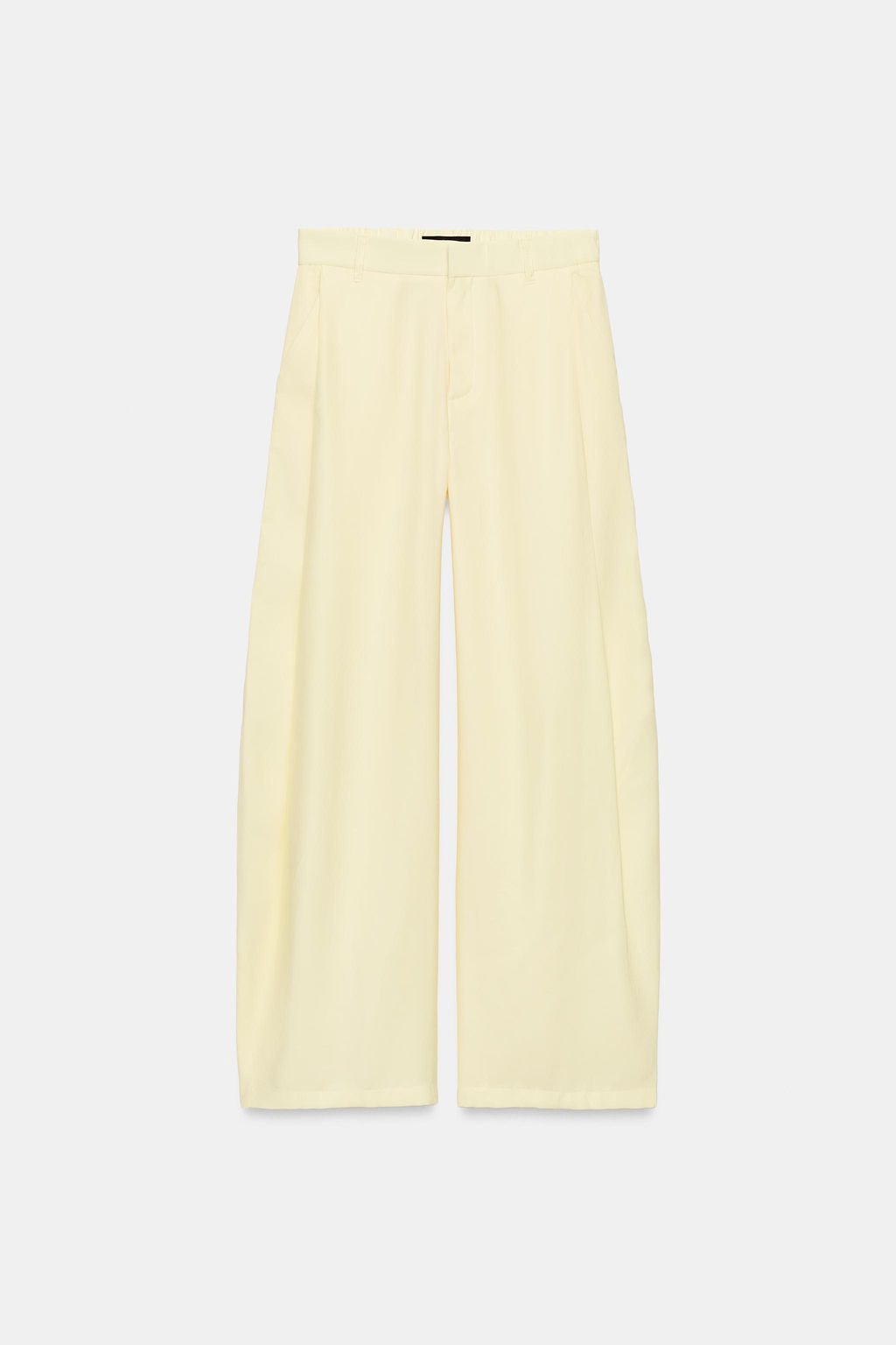 PANTAL?N FLUIDO PLIEGUES / Amarillo claro - Zara фото 7