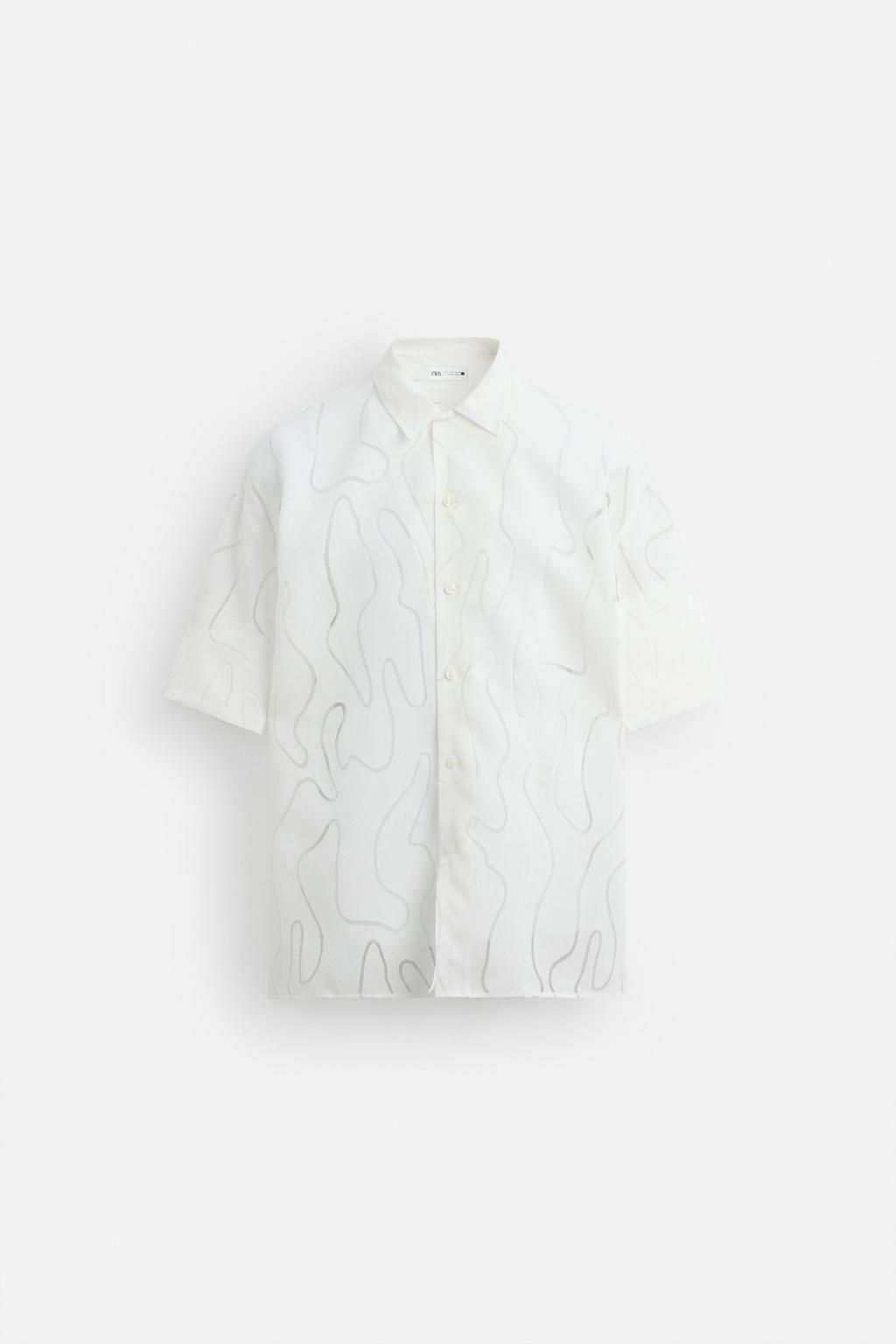ABSTRACT JACQUARD SHIRT - Zara фото 7