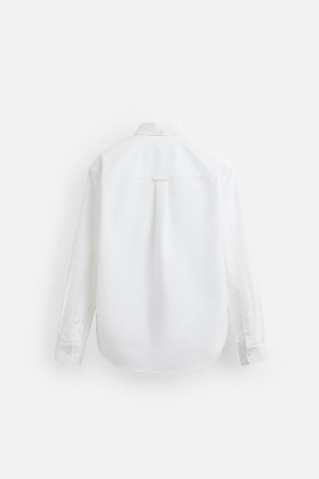 OXFORD SHIRT WITH POCKET - Zara фото 8