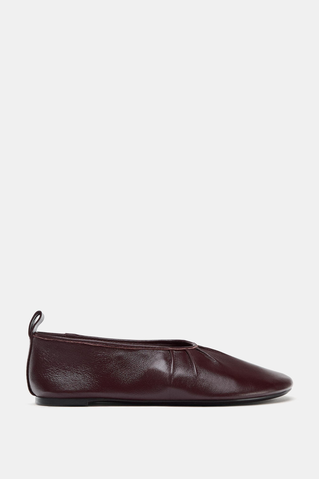 SOFT LEATHER BALLET FLATS - Zara фото 4