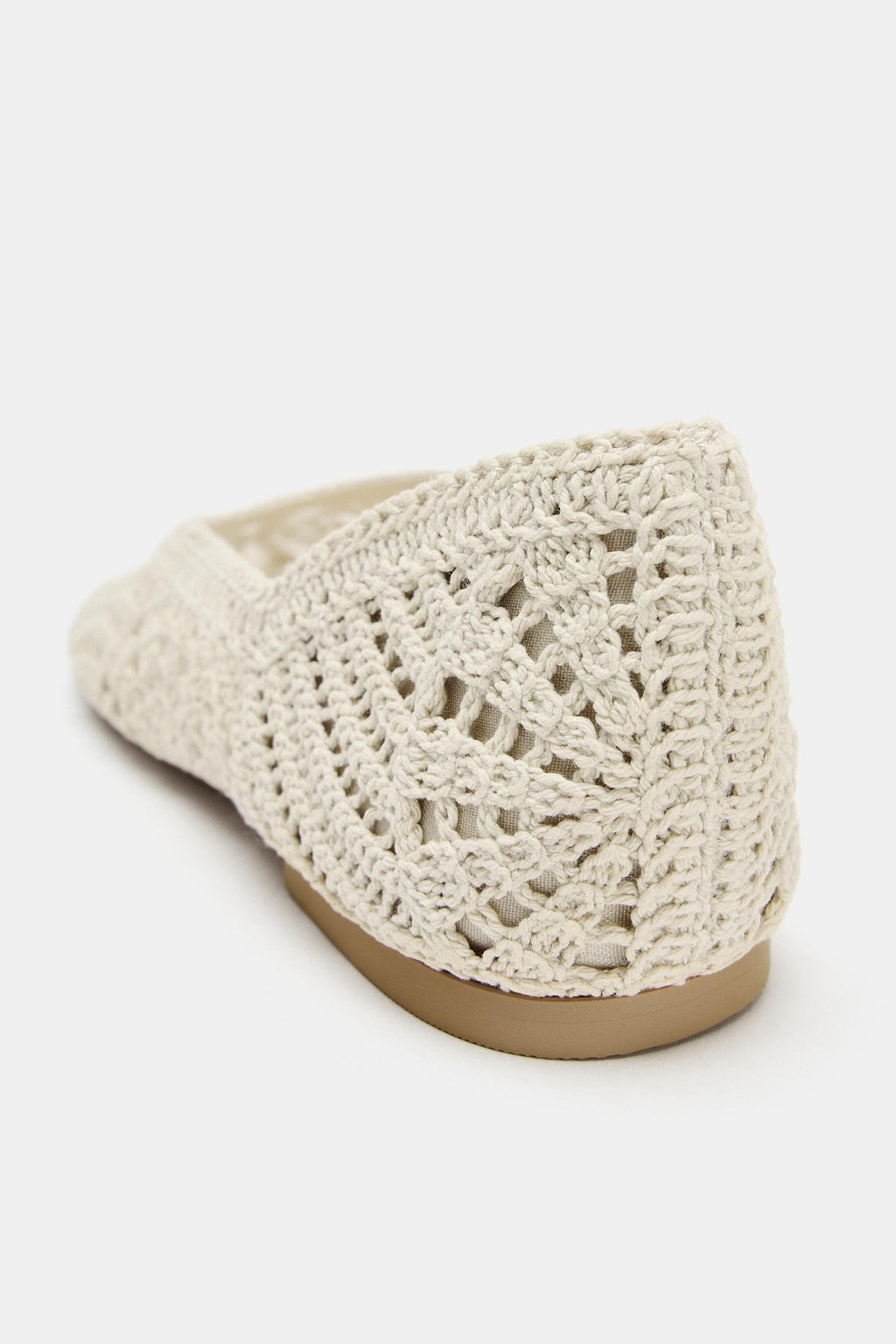 BAILARINA PLANA CROCHET / Crudo - Zara фото 6