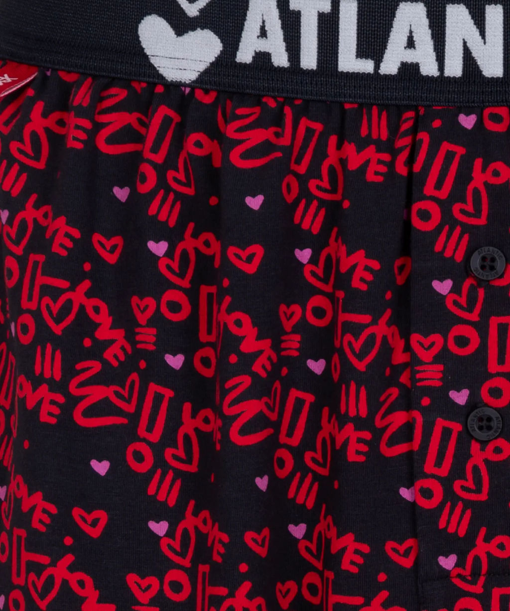 ATLANTIC 2GMB-003 Трусы боксеры Valentines - набор 2 шт.  фото 9