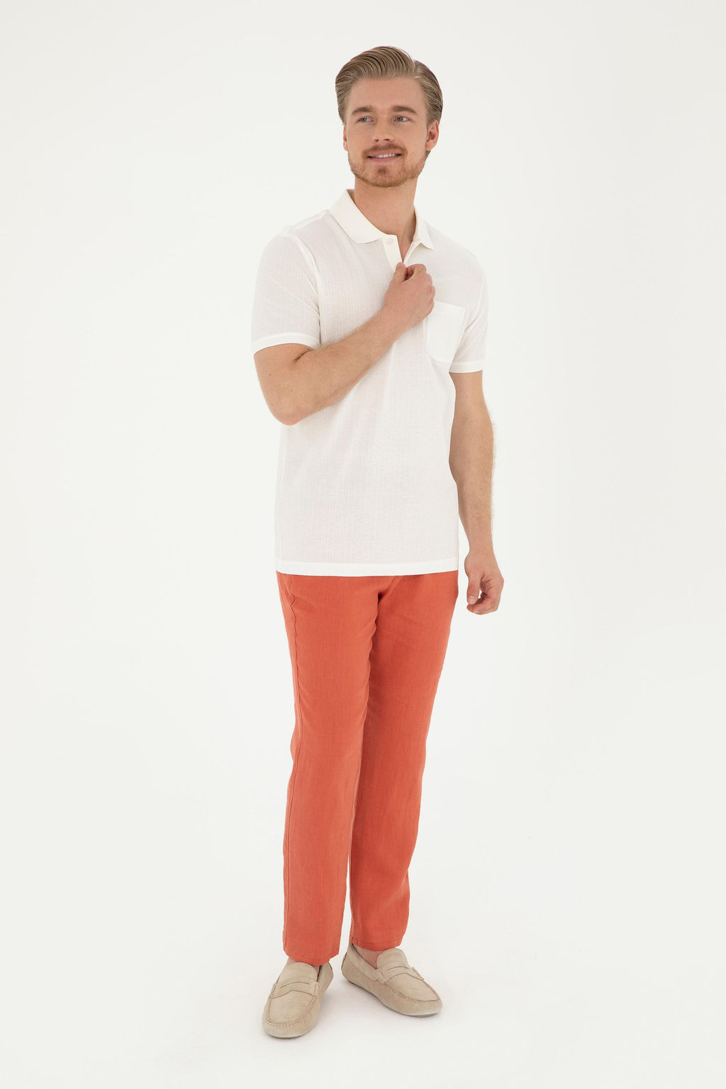 U. S. Polo Assn / Мужская футболка цвета экрю - U.s. polo assn фото 11