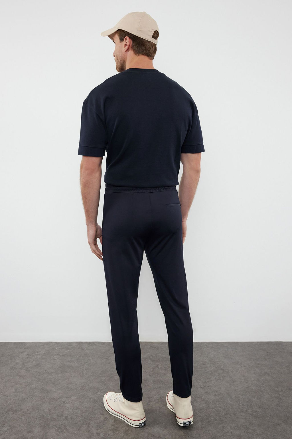 TRENDYOL MAN Siyah Slim/Dar Kesim Fermuar Cepli Spor Esofman Alt? TMNAW25EA00015 - Trendyolmilla фото 5