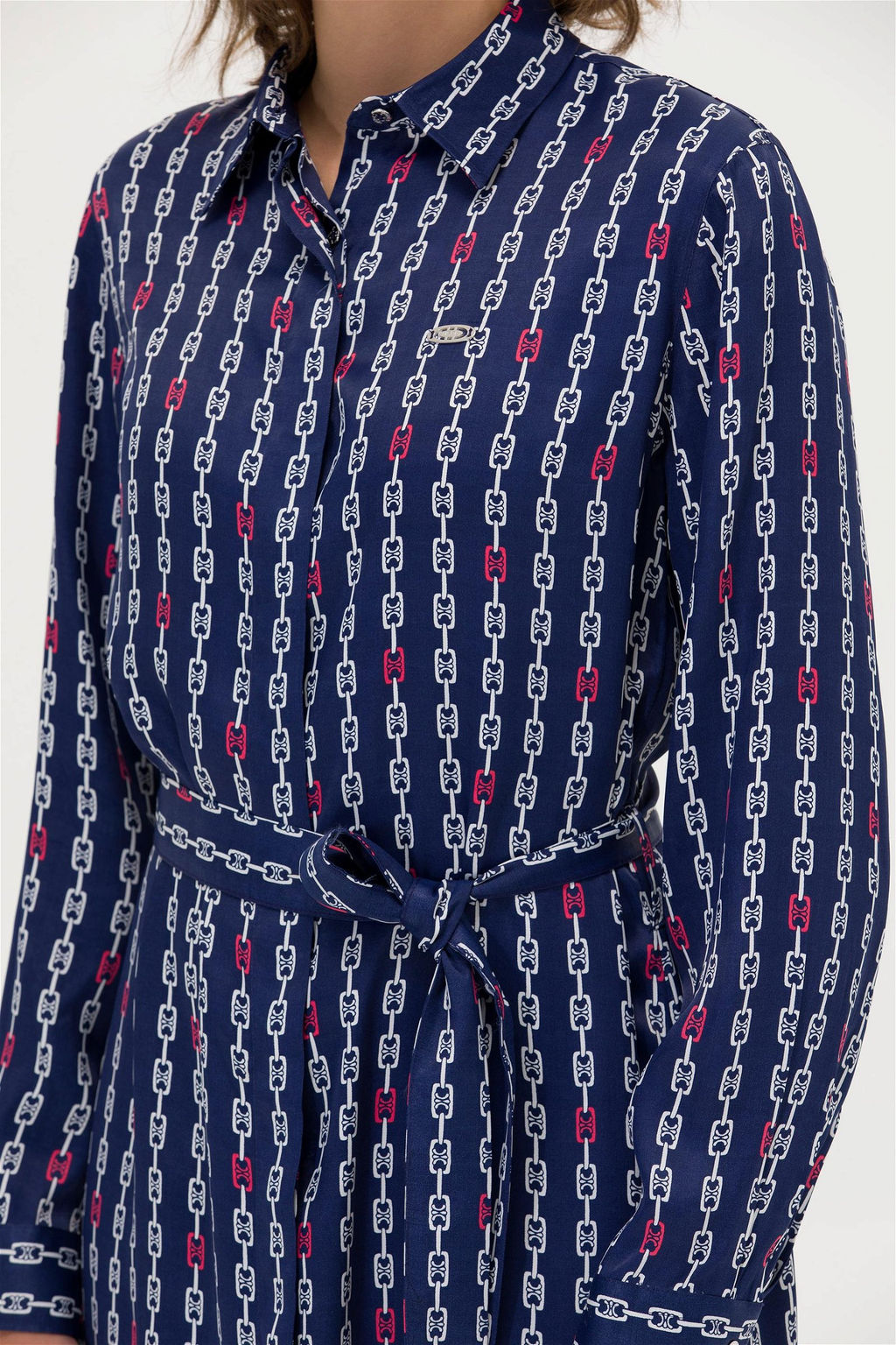 Женское темно-синее плетеное платье - U.s. polo assn фото 7