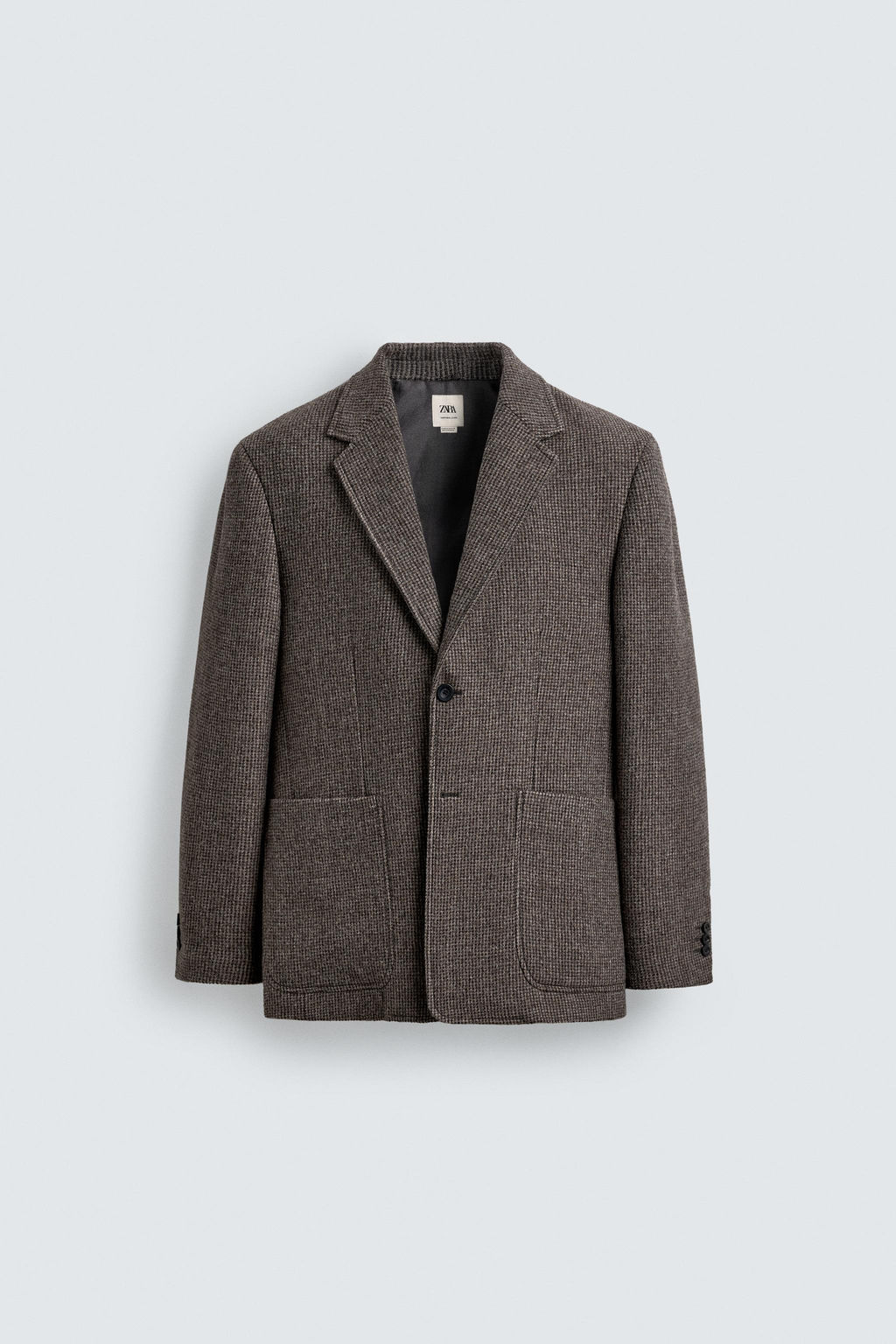 LIMITED EDITION 100% WOOL TEXTURED BLAZER - Zara фото 6