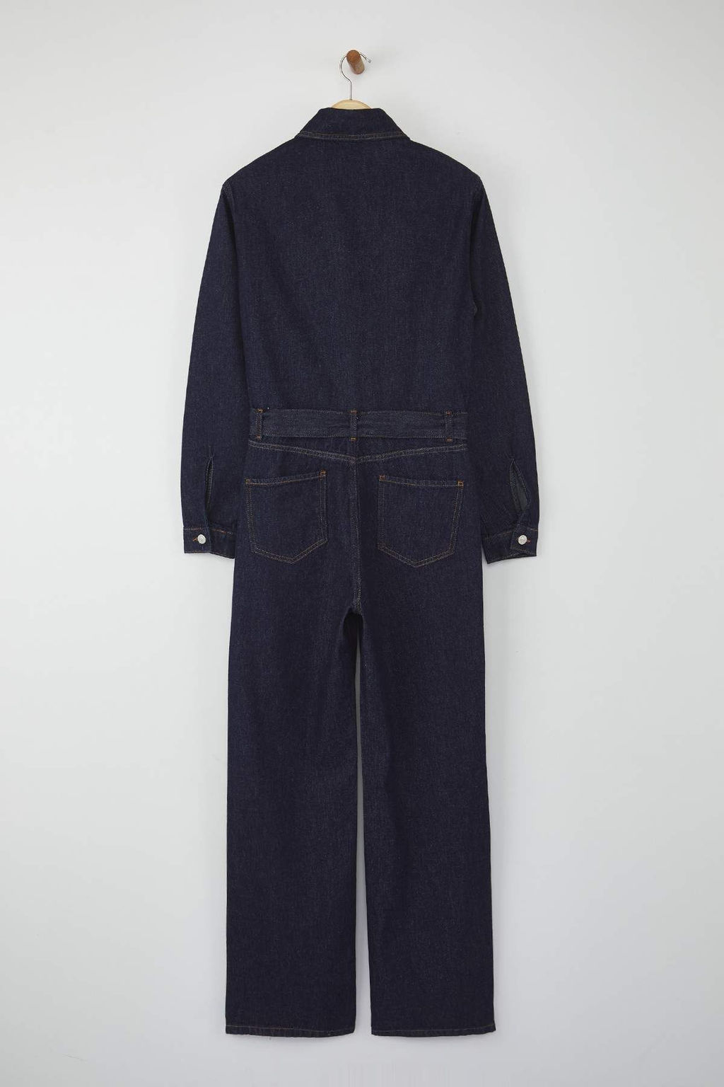 Koyu Mavi Genis Paca Denim Tulum TWOAW26TU00003 - Trendyolmilla фото 5