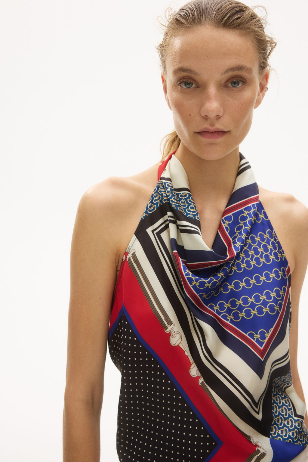 Top halter con escote drapeado - H&m фото 2