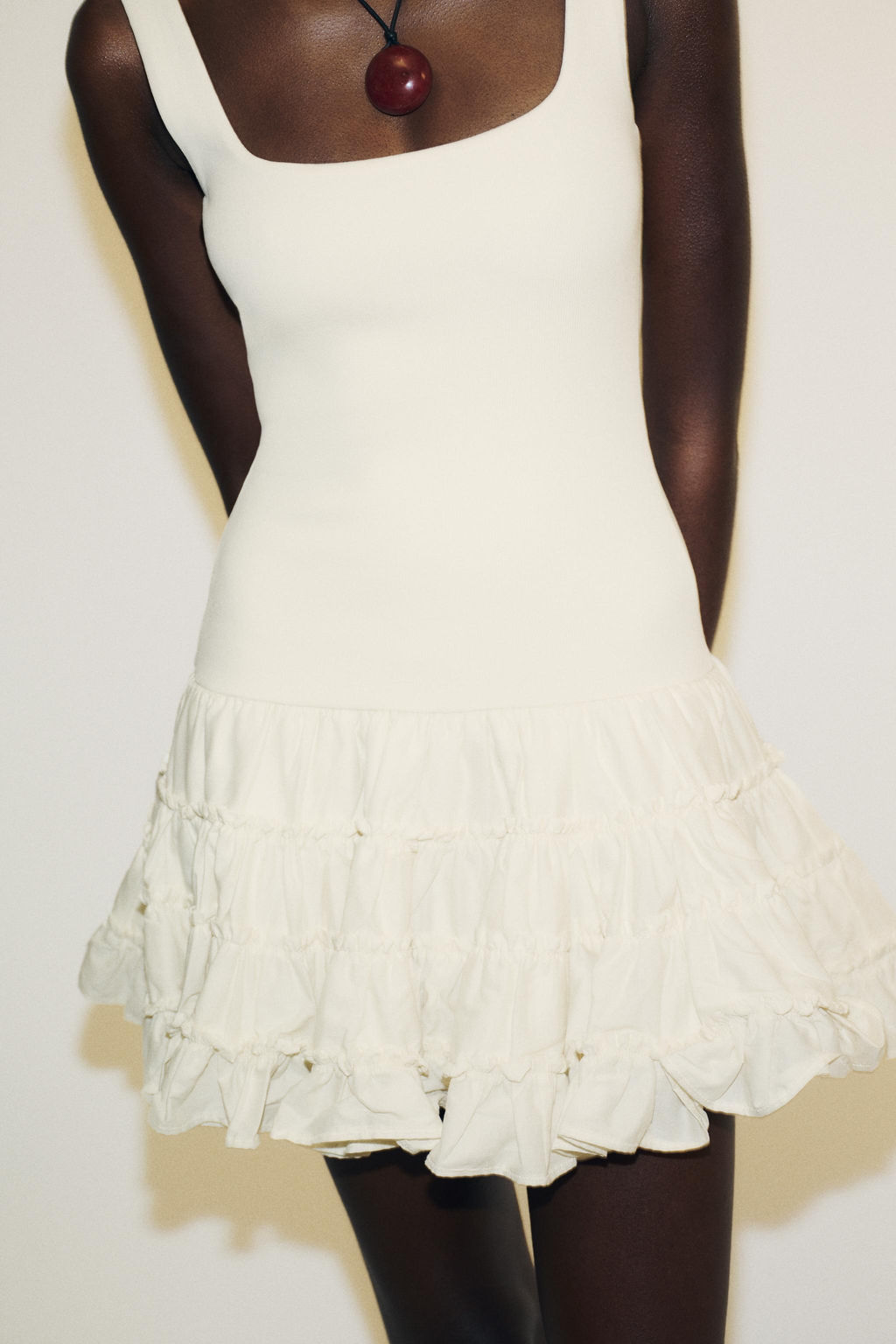 VOLUMINOUS COMBINED DRESS - Zara фото 2