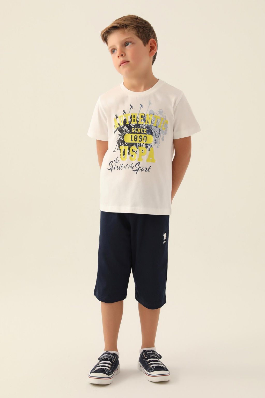 Erkek _ocuk Krem Pijama Tak_m_ Sepette S_rpriz _ndirim