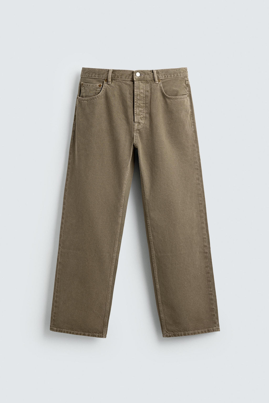 JEANS STRAIGHT FIT / Marr?n / Topo - Zara фото 6