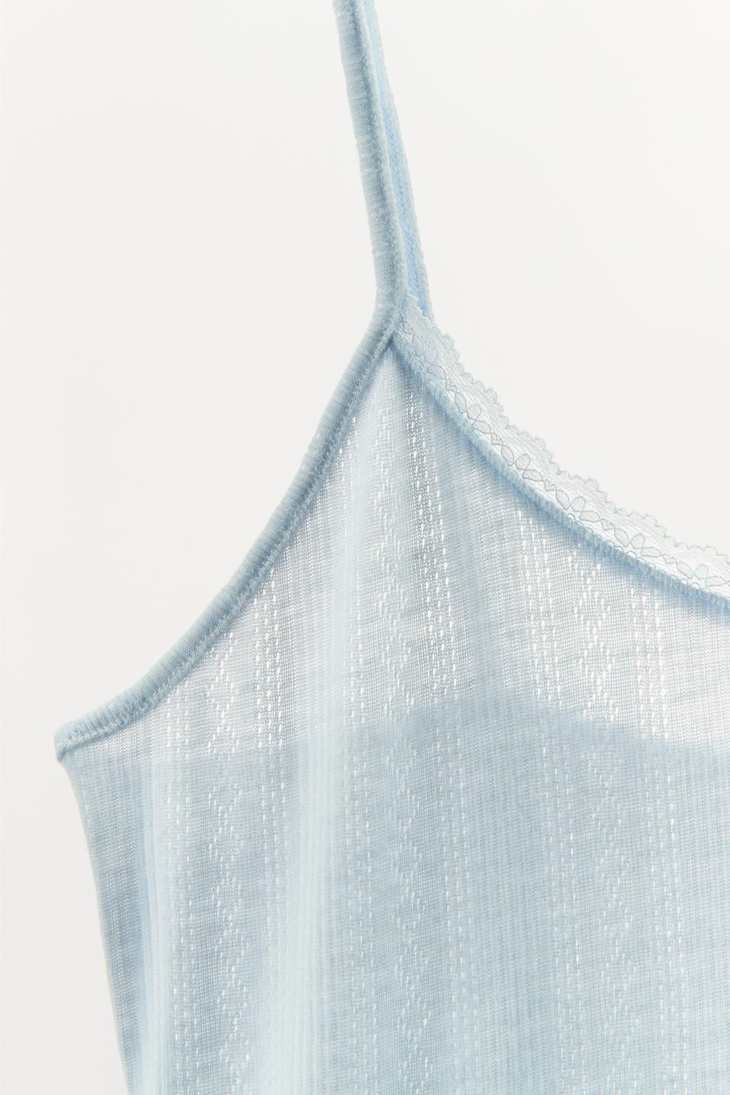 POINTELLE STRAPPY TOP - Zara фото 7