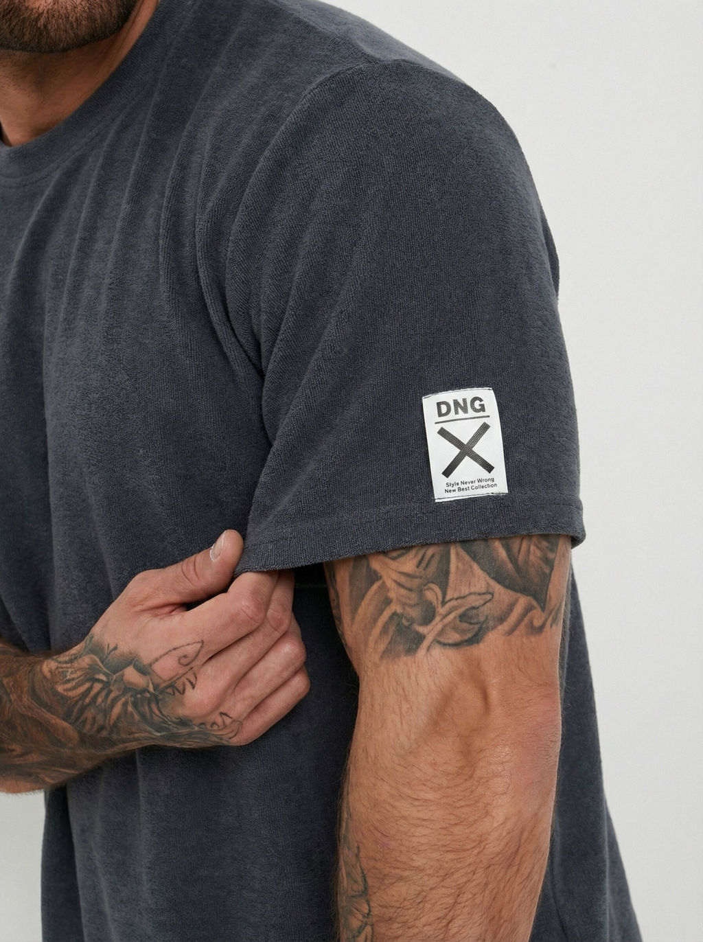 Костюм мужской махра "АНТОНИО" ГРАФИТ