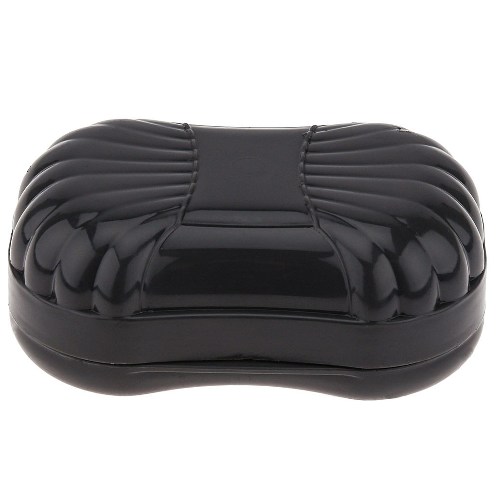 Мыльница дорожная пластмассовая Фигурная 11,5х7,5х6см, темно-серый (Россия) - Домашняя мода фото 4