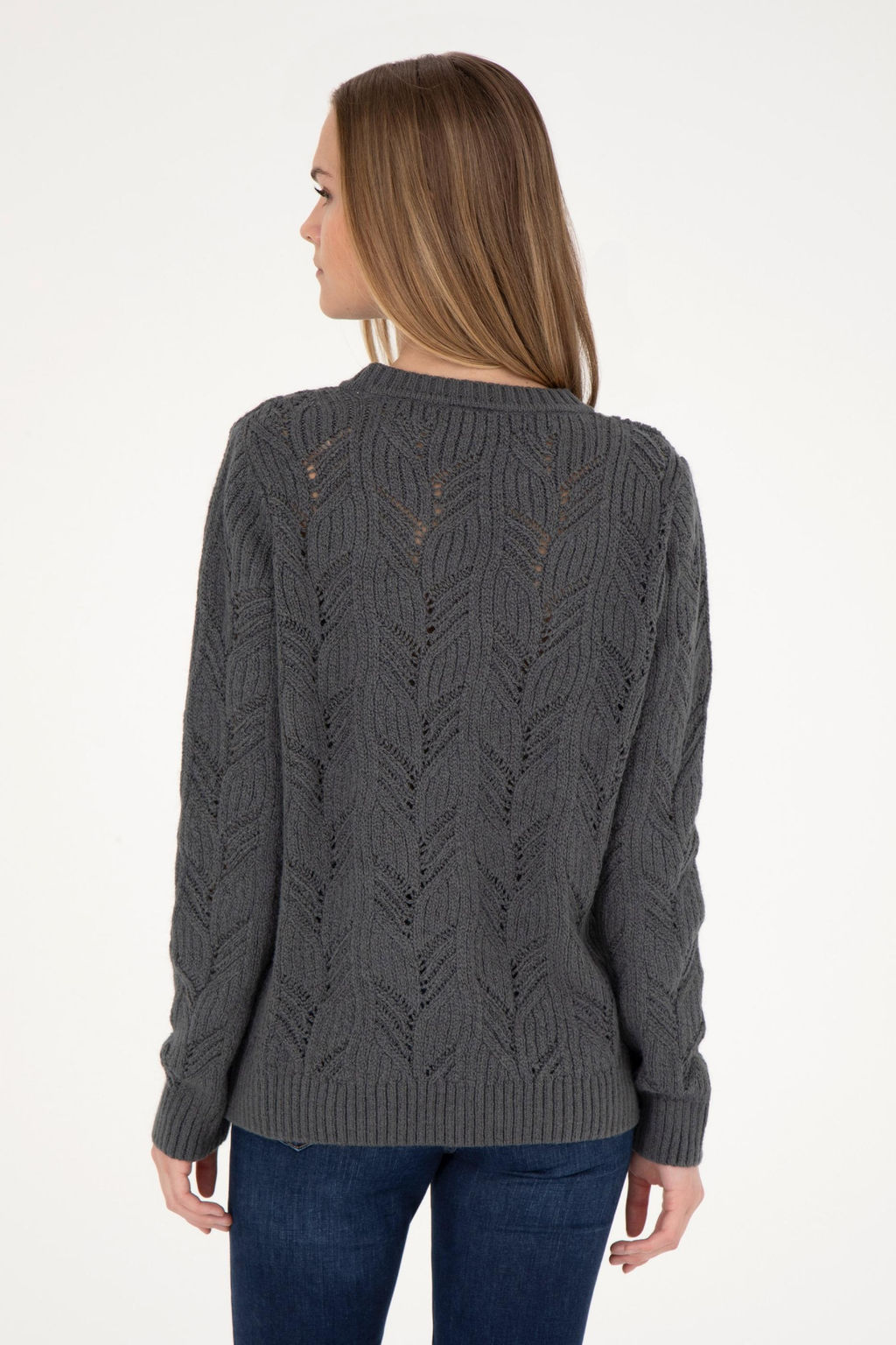 Женский свитер антрацитового цвета - U.s. polo assn фото 12