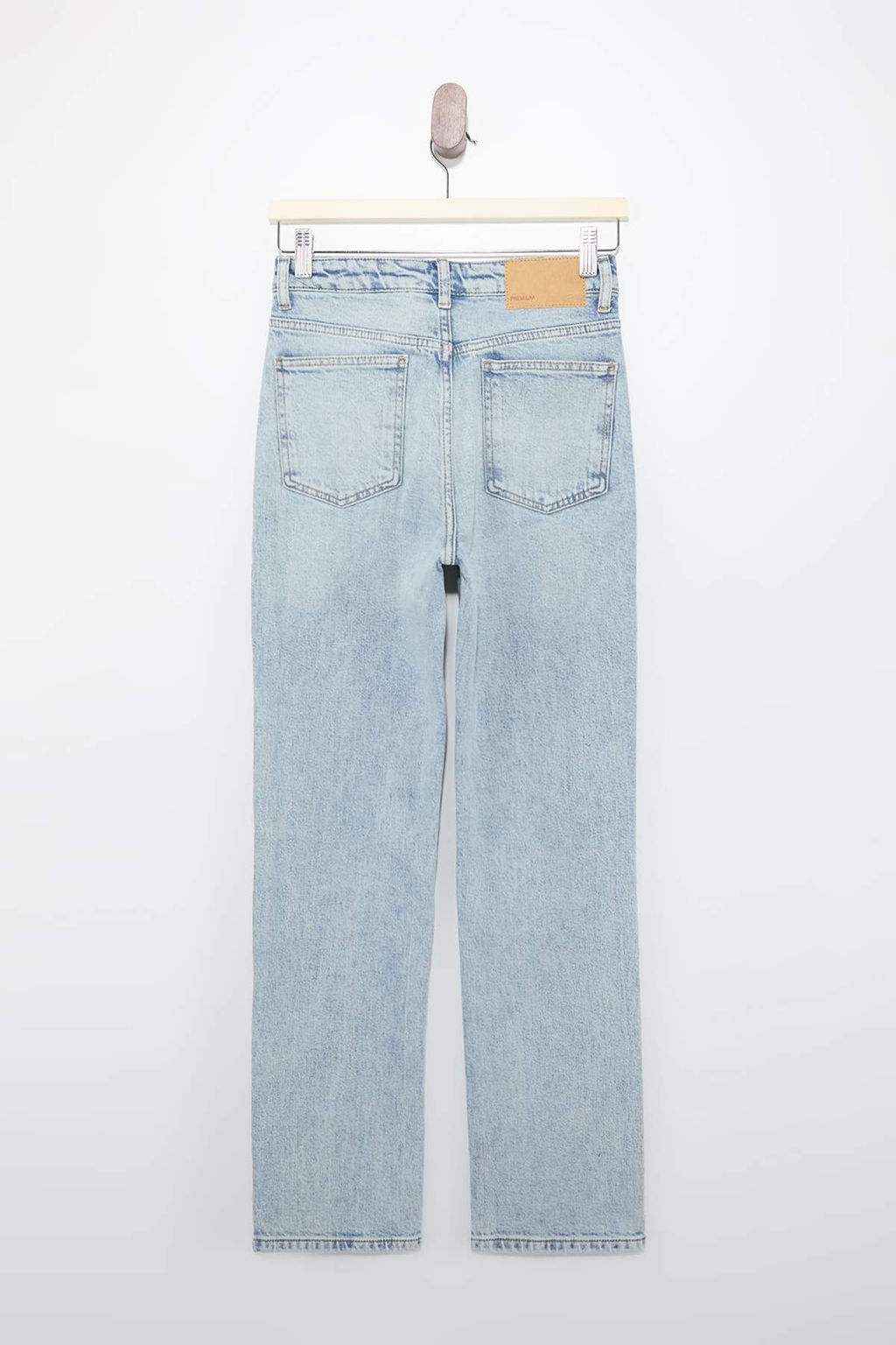 Koyu Mavi Yuksek Bel Az Esnek Mom Jeans TWOSS26JE00113 - Trendyolmilla фото 4