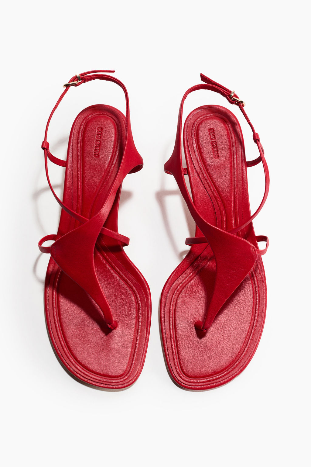 Sandalias de piel con tac?n kitten - H&m фото 3