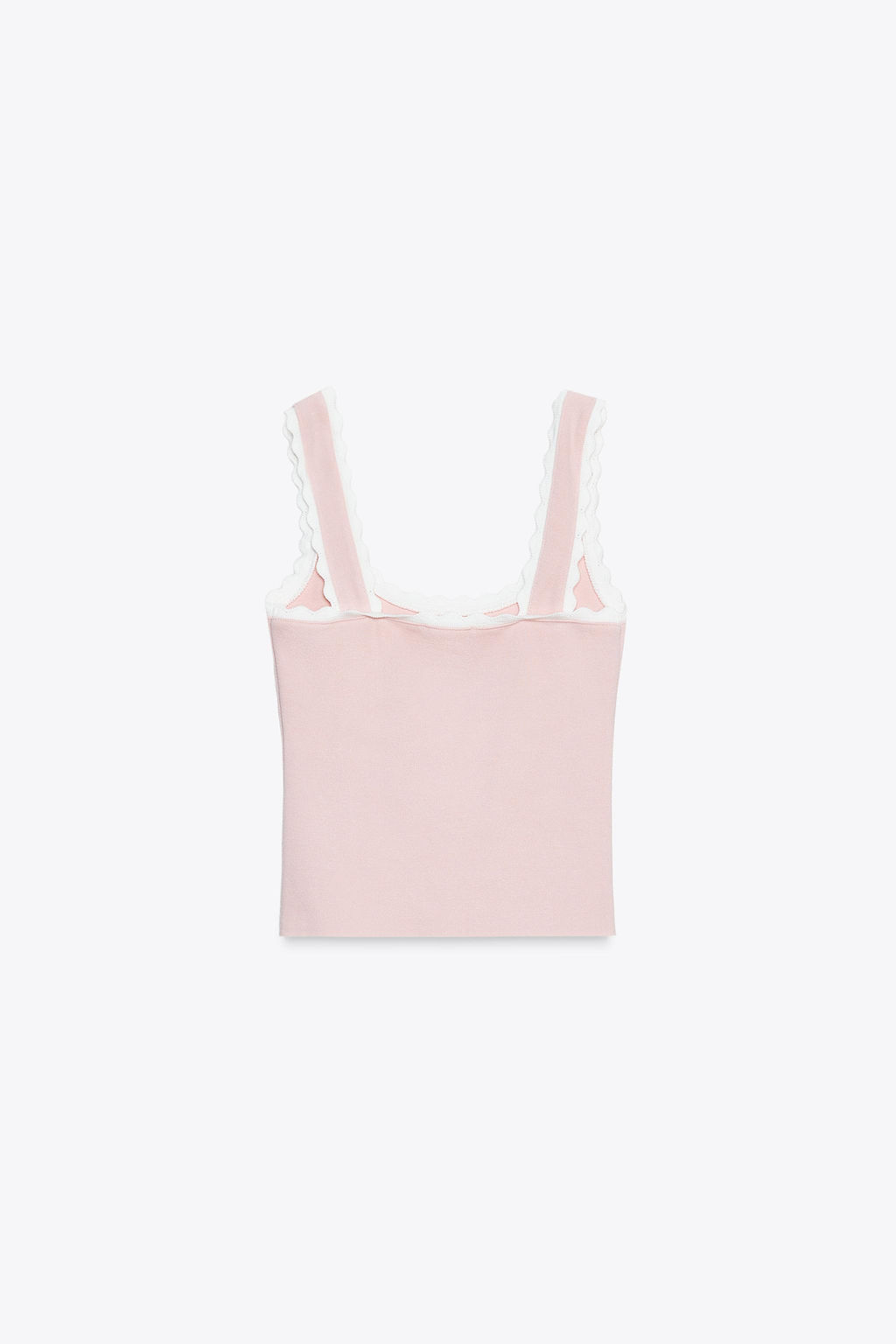 STRETCH TOP WITH FAUX PEARLS - Zara фото 6