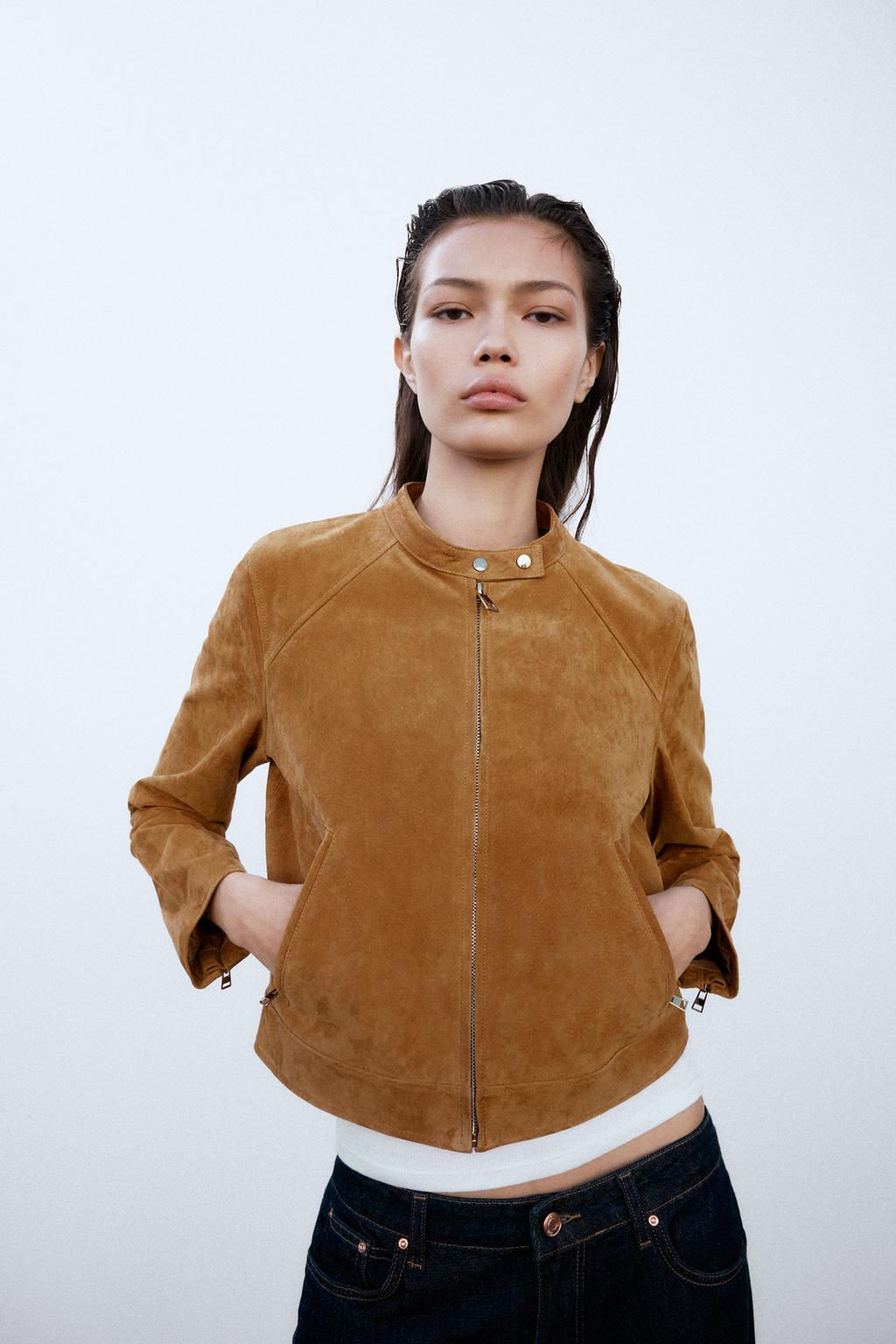 100% LEATHER JACKET - Zara фото 2