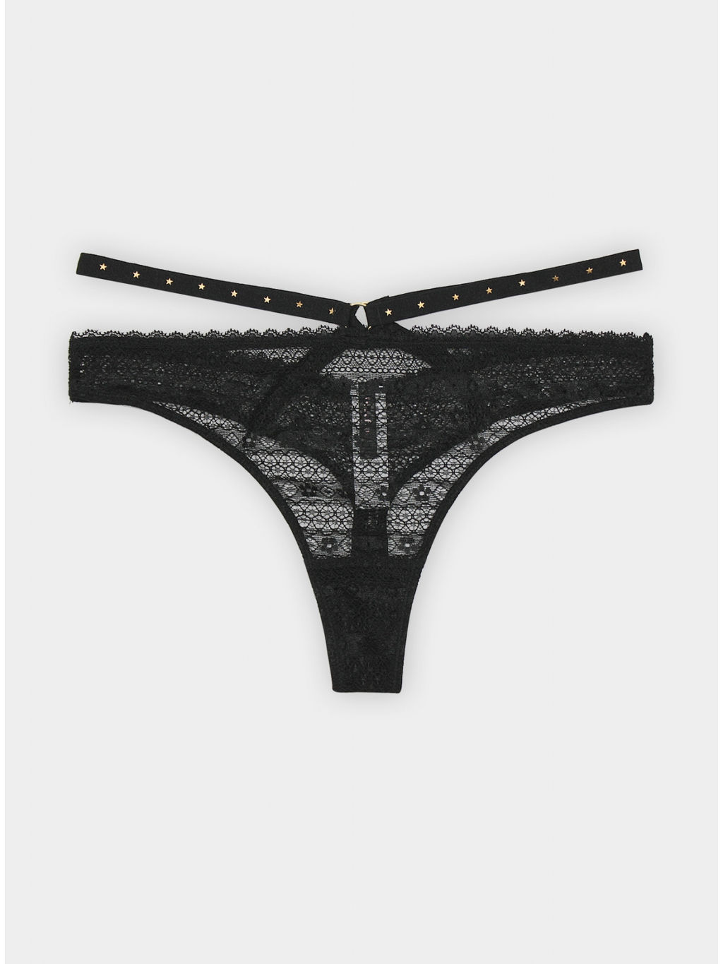 Стринги Indefini LDS9800 из нейлона чёрный  фото 6