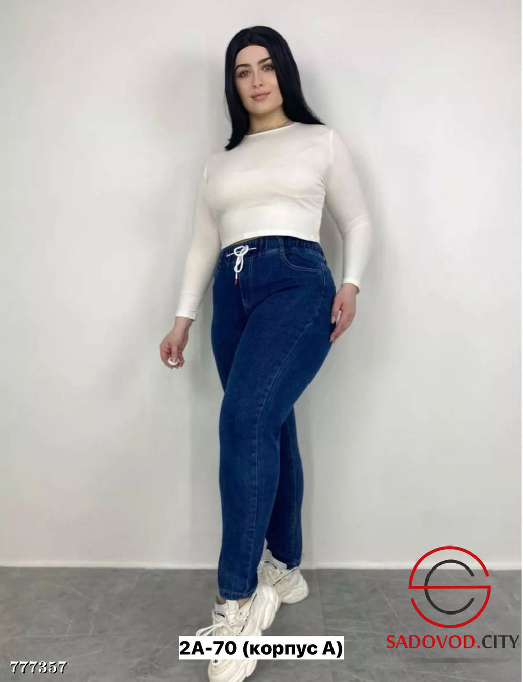 Джинсы на резинке женские - Bruno фото 3