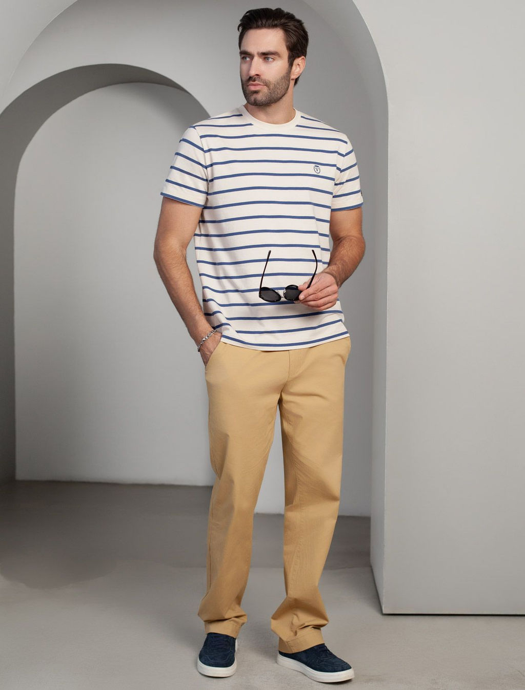 Футболка из премиального хлопка с эластаном - Vilatte фото 5