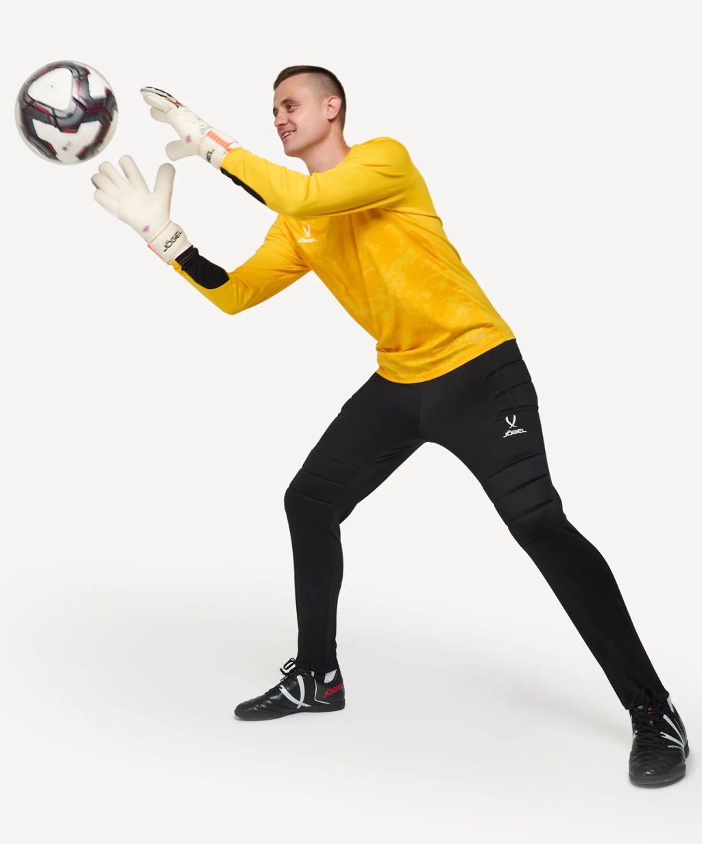 Брюки вратарские JOGEL CAMP GK Pant, черный/белый  фото 9