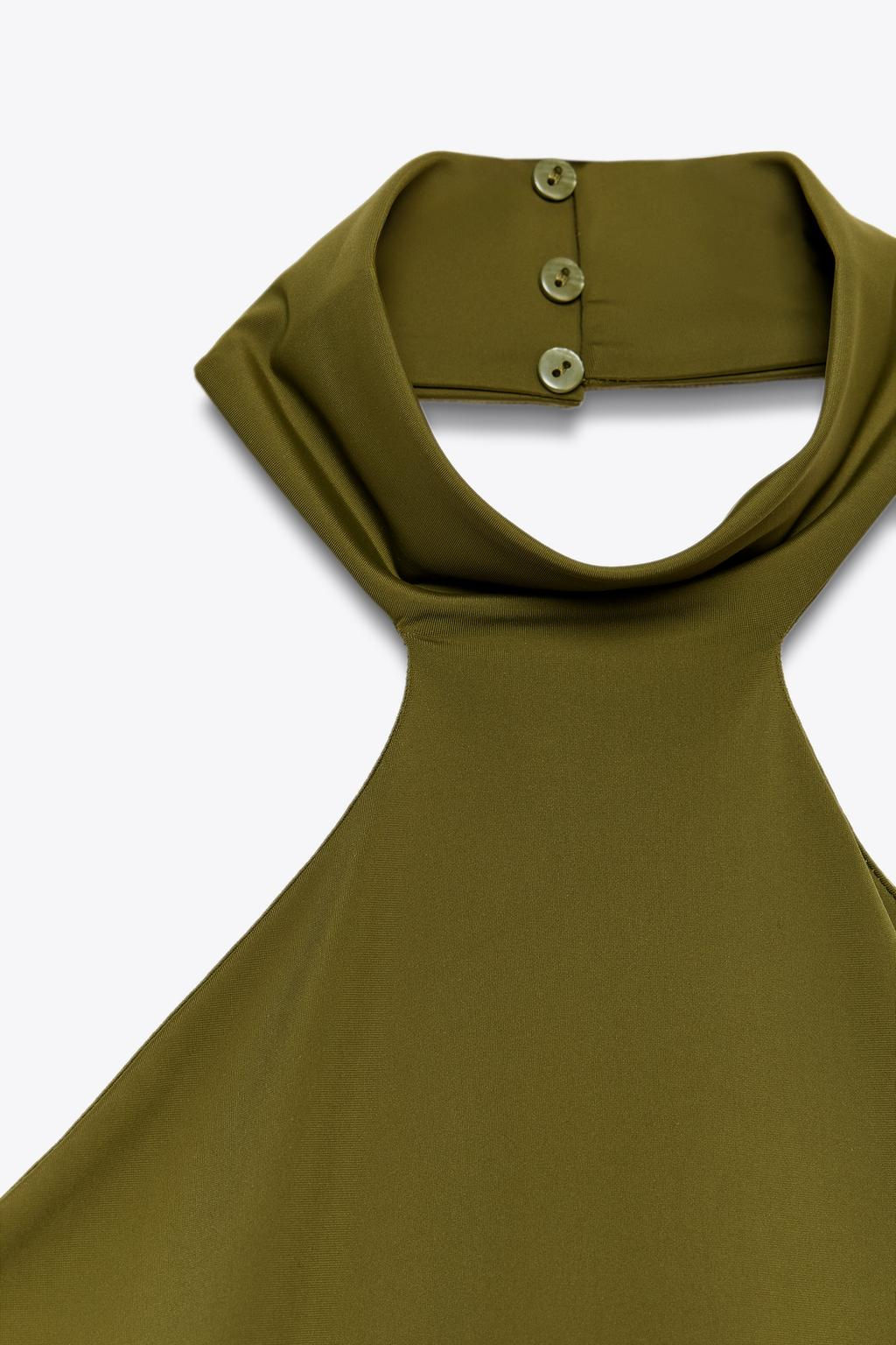POLYAMIDE HALTER TOP - Zara фото 16