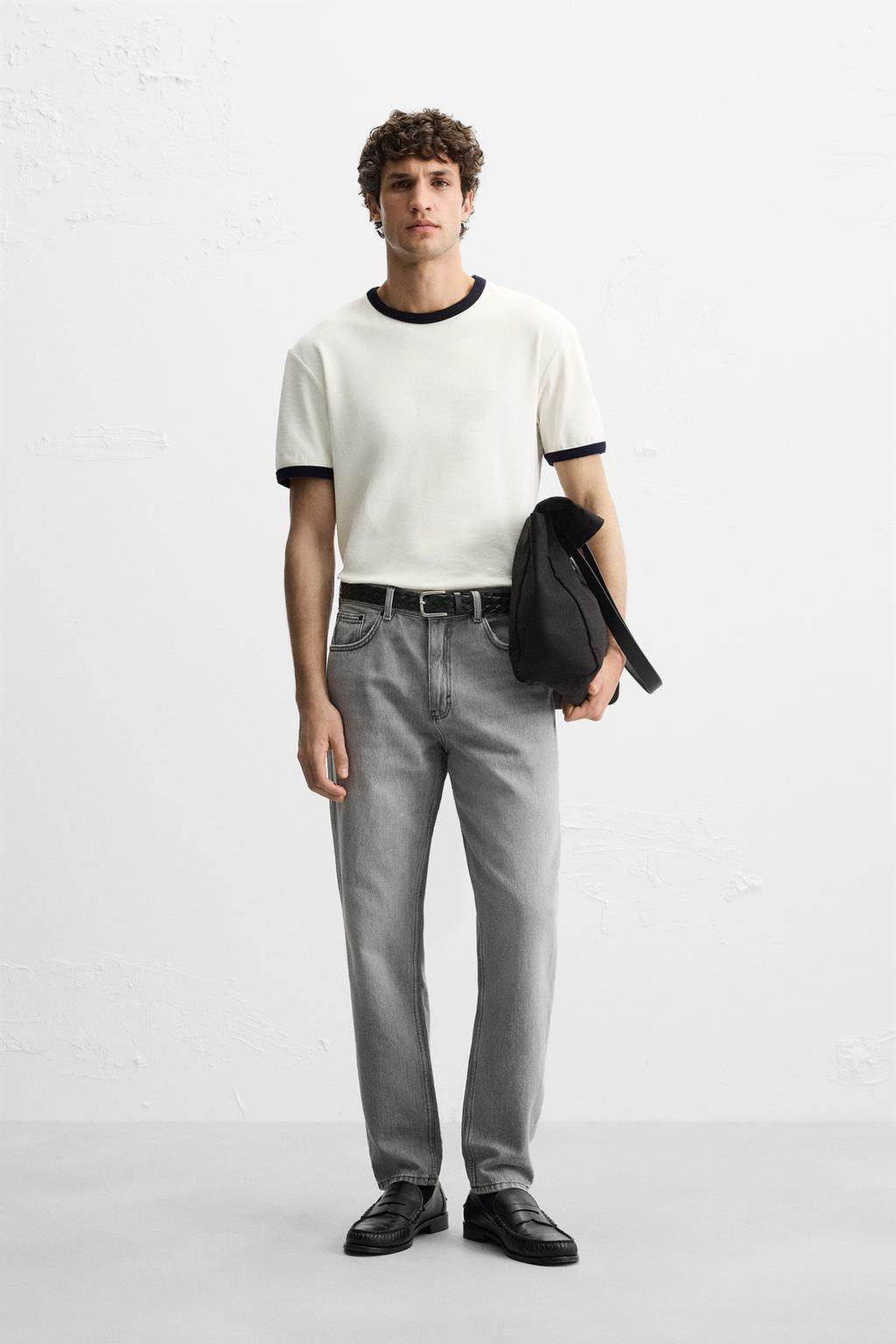 SLIM FIT TAPERED JEANS - Zara фото 10
