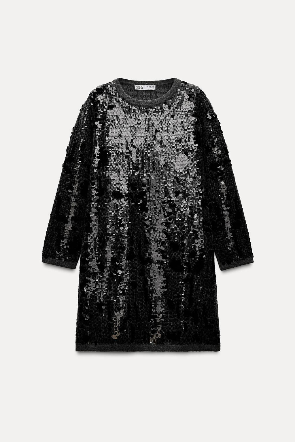 SHORT SEQUINNED KNIT DRESS - Zara фото 6