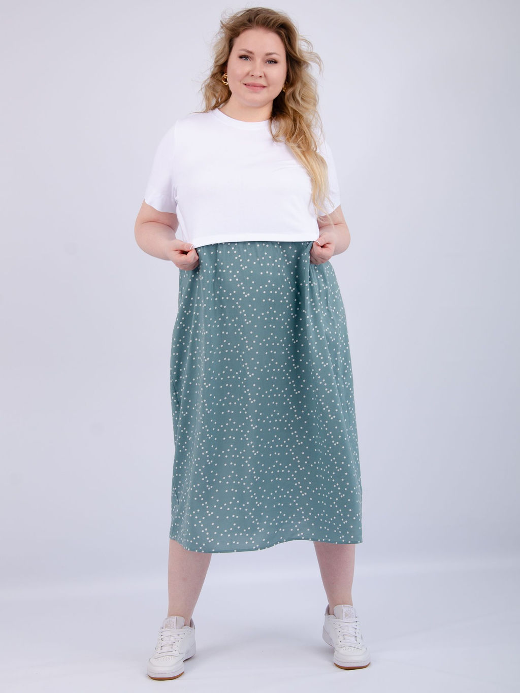 Платье Виттория, вискоза/кулирка До 60 размера - Малина фото 86