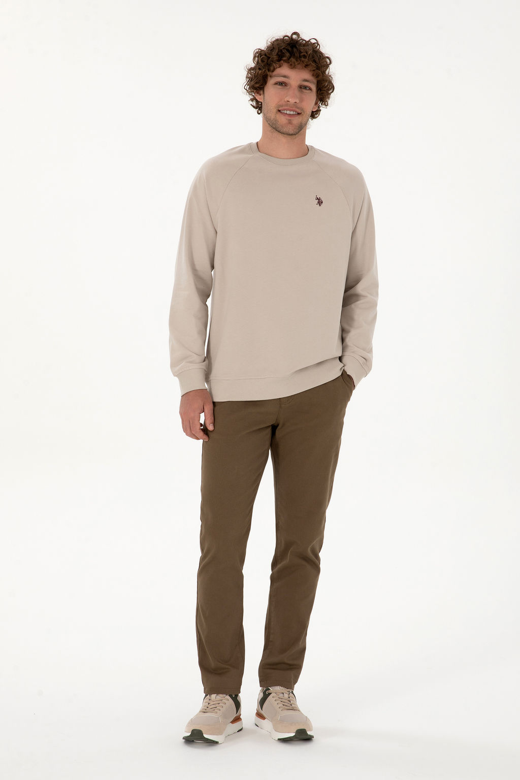 Erkek Regular Fit Bisiklet Yaka Ta_ _nce Basic Sweatshirt Sepette S_rpriz _ndirim - U.s. polo assn фото 11