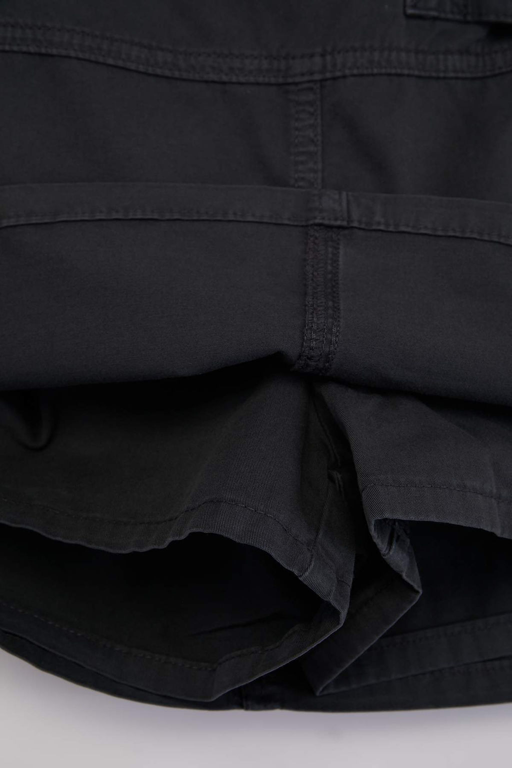 Antrasit %100 Pamuk Yuksek Bel Denim Sort Etek TWOSS26SR00125 - Trendyolmilla фото 4