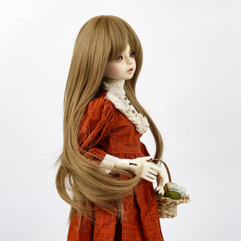 HobbyBe HAR-15 Тресс для кукол 15 см 100 см 22 г 39 серый, розовый