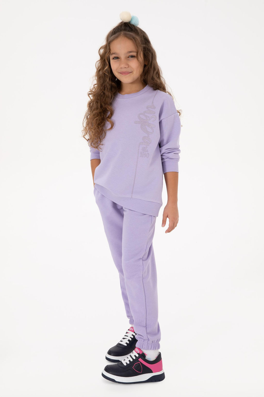 K_z _ocuk Lila E_ofman Tak_m_ Sepette S_rpriz _ndirim - U.s. polo assn фото 9